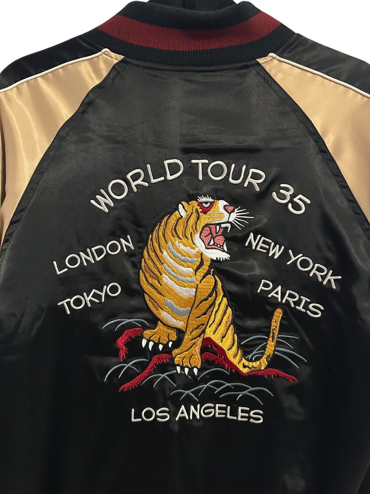 Stussy Stussy World Tour Satin Bomber Size US S / EU 44-46 / 1 - 3 Thumbnail