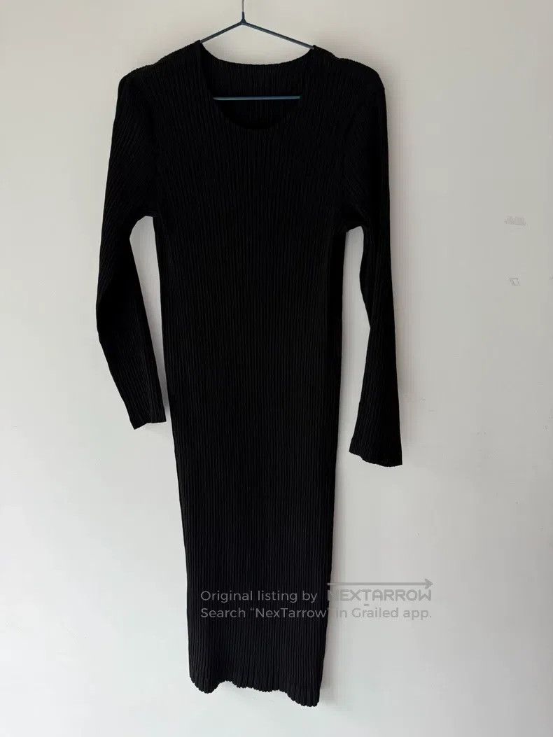 Issey Miyake Issey Miyake Black Slim Dress Size L / US 10 / IT 46 - 1 Thumbnail
