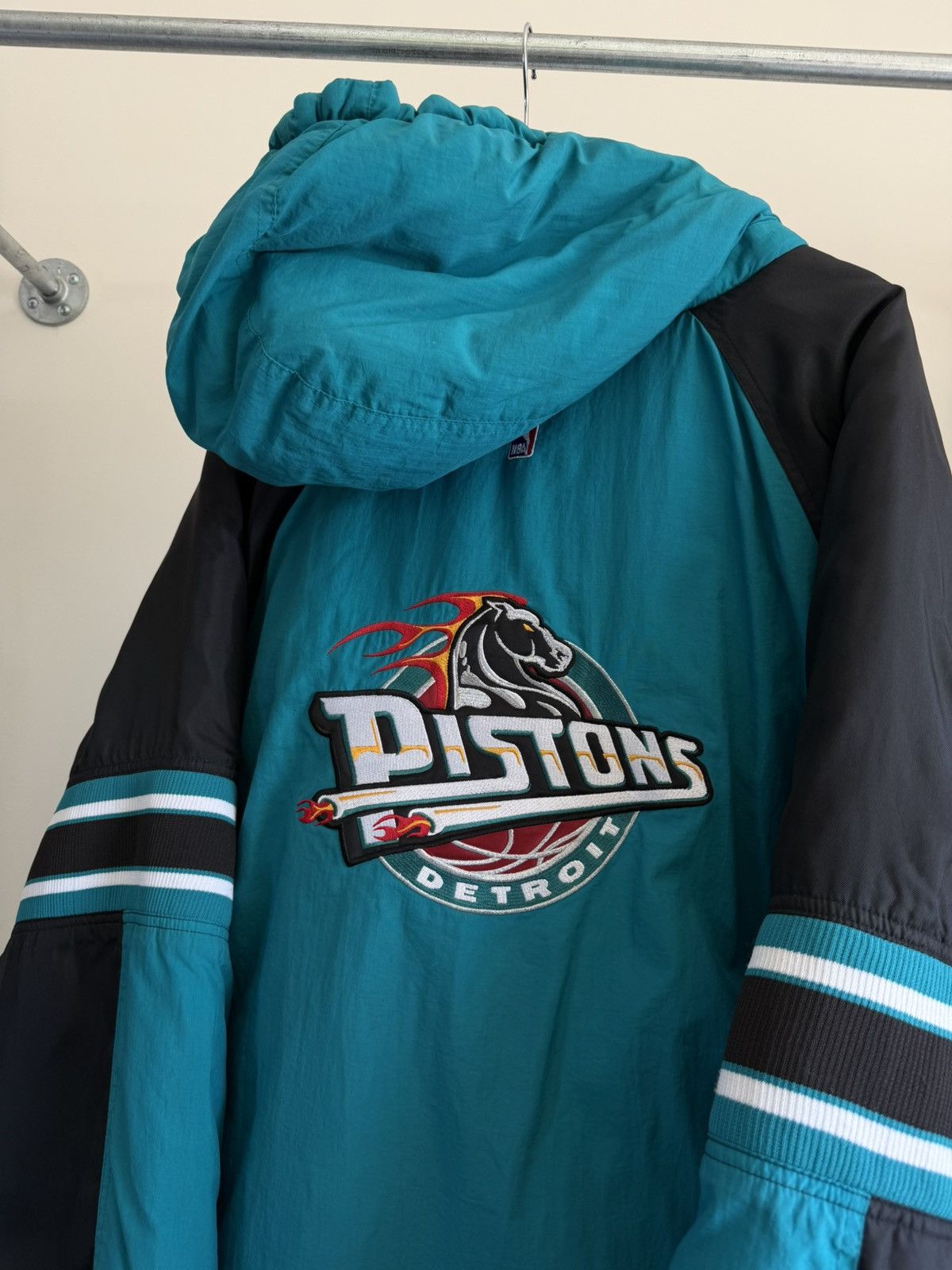 Starter Vintage Detroit Pistons Starter Anorak Jacket Size US L / EU 52-54 / 3 - 4 Thumbnail
