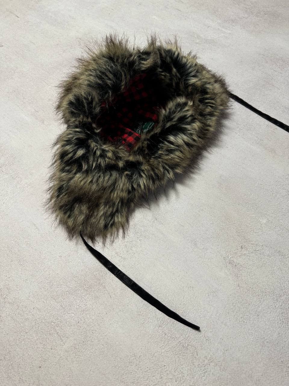 Japanese Brand × Woolrich Woolen Mills Vintage Woolrich Fur Hat Ushanka New Y2K Japanese Hype 90s Size ONE SIZE - 7 Thumbnail