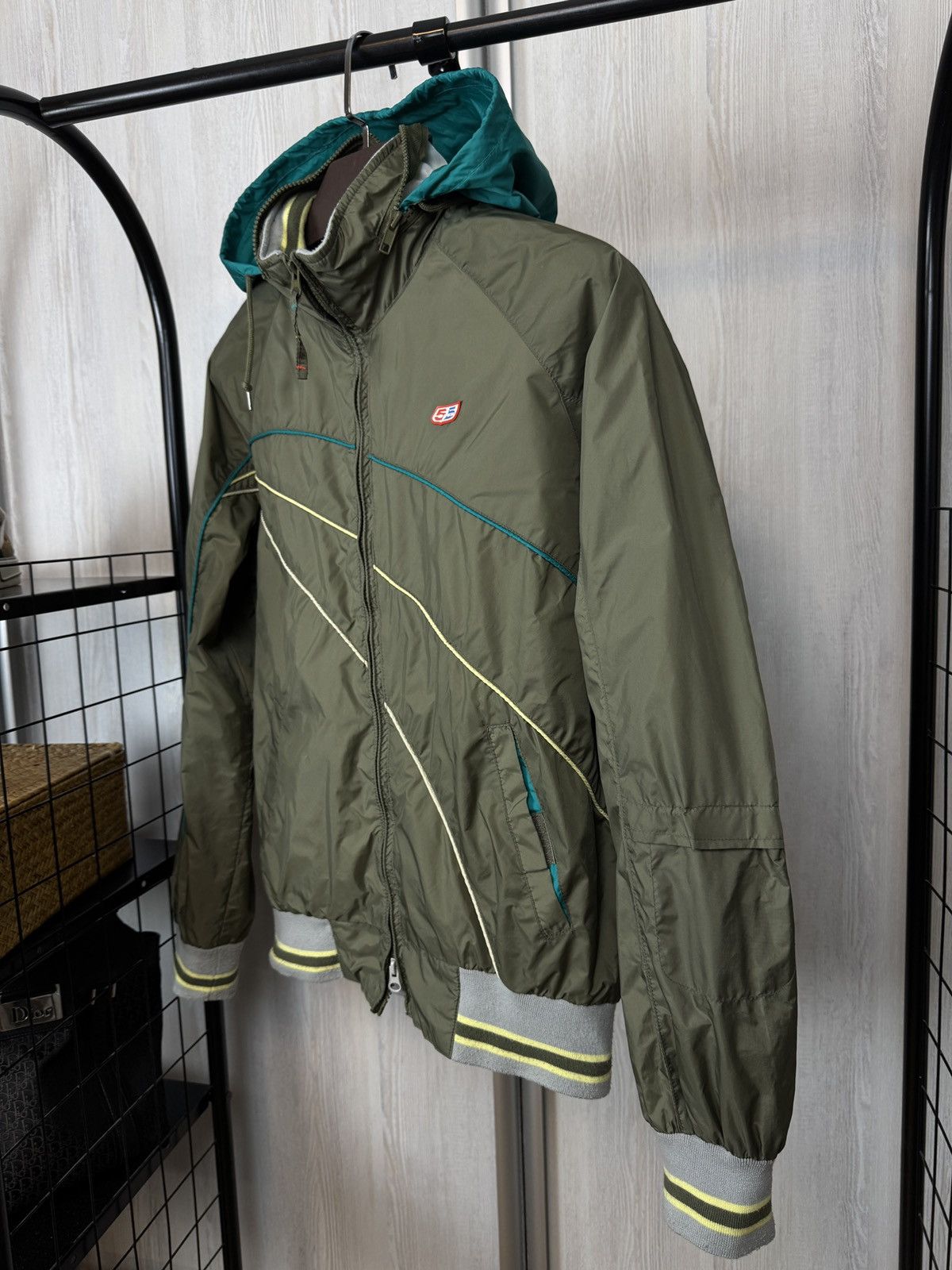 55DSL 55DSL Diesel vintage y2k nylon khaki green jacket Size US L / EU 52-54 / 3 - 6 Thumbnail