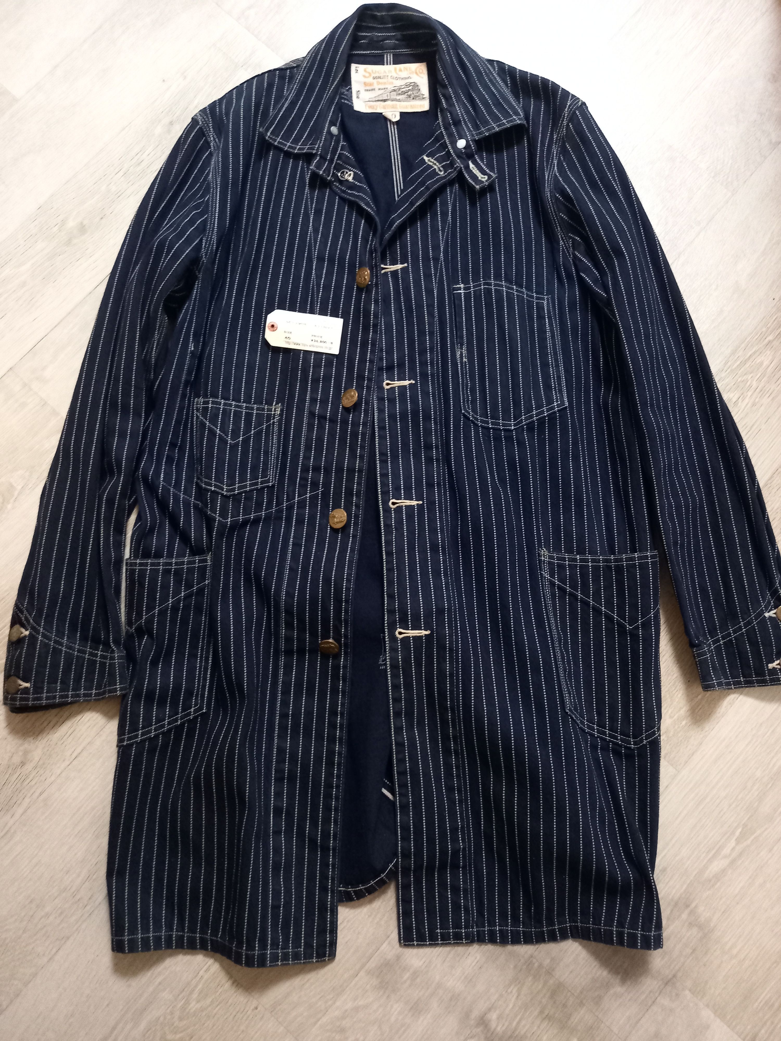 Sugar Cane Toyo Enterprise Sugar Cane Wabash Stripe Jacket Indigo Size US L / EU 52-54 / 3 - 1 Thumbnail