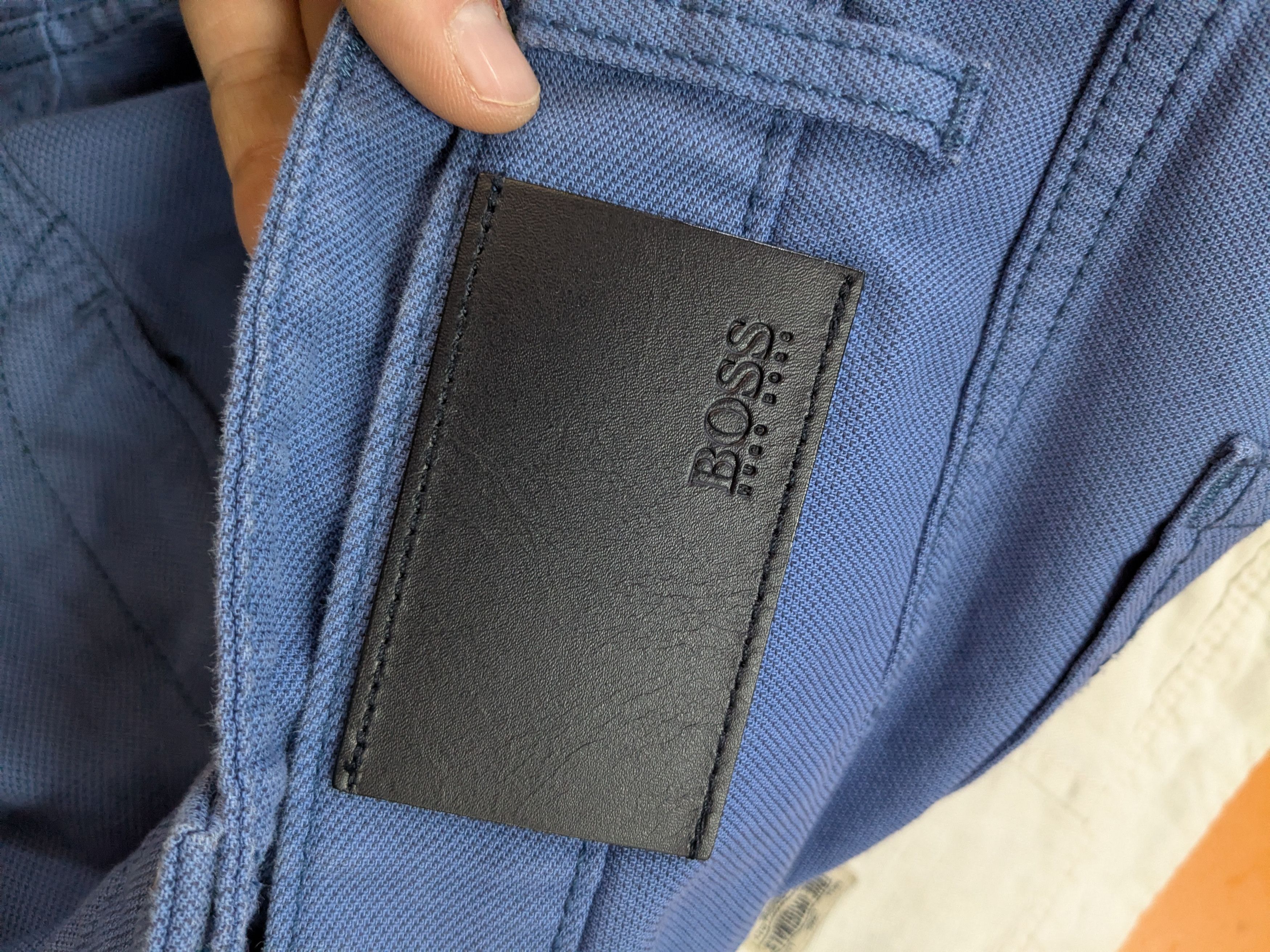 Hugo Boss Hugo Boss Slim Fit Stretch Pants – Blue, Size 40/34 Size US 40 / EU 56 - 12 Thumbnail