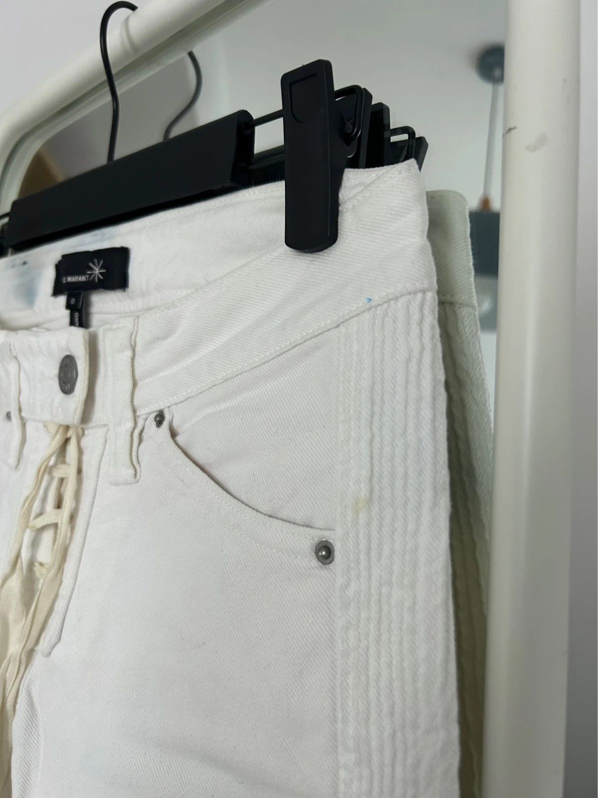 Isabel Marant Isabel Marant White Slim Pants Size 25" / US 0 / IT 36 - 5 Thumbnail