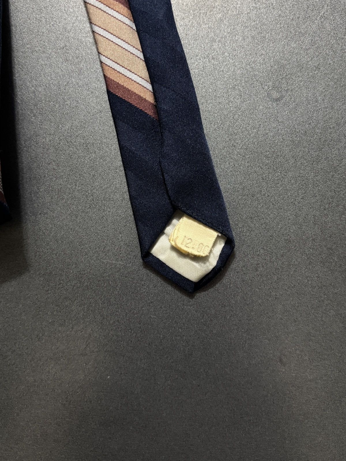 Vintage Vintage Striped Tie Embroidered Stripe Polyester Necktie Size ONE SIZE - 7 Thumbnail