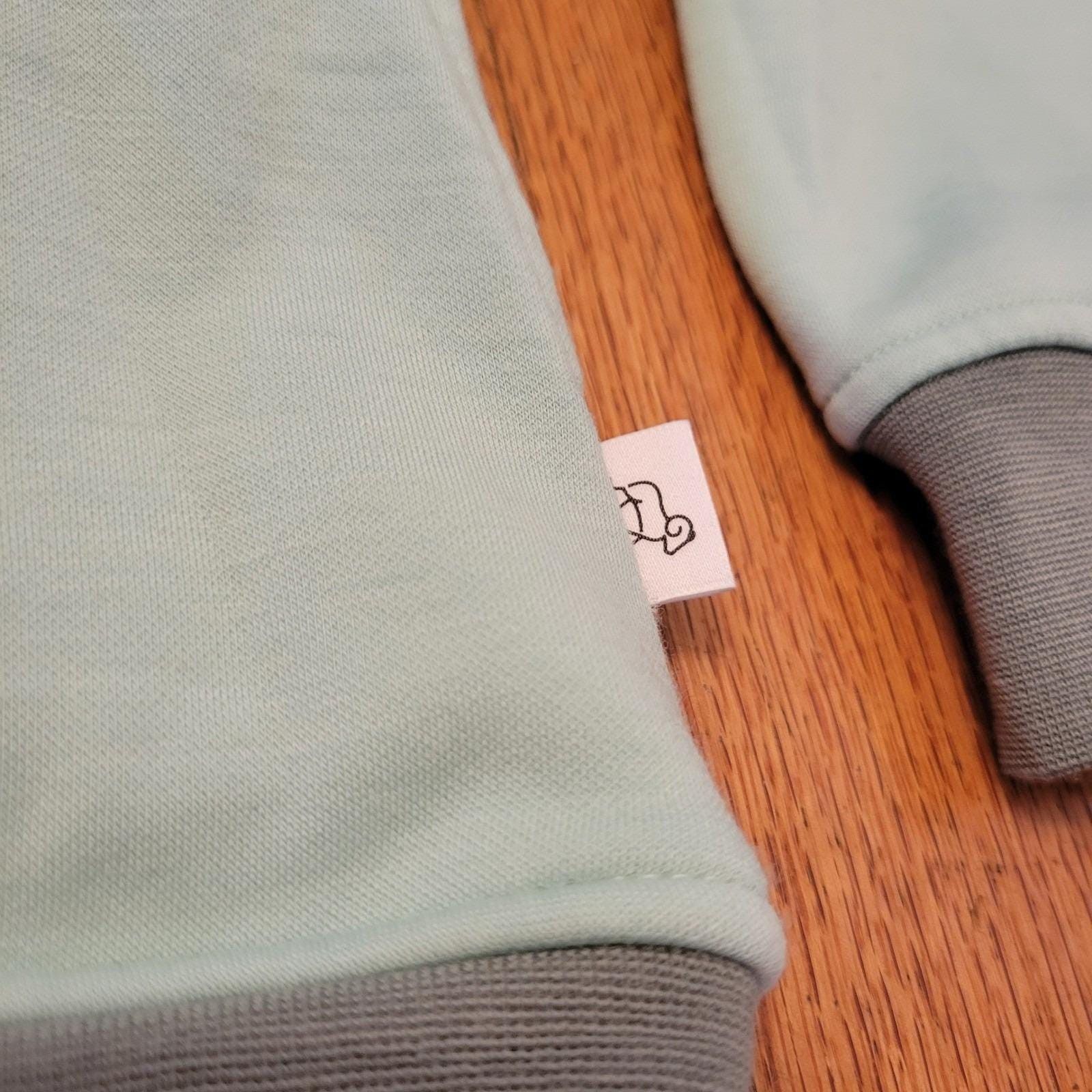Other WOOLX Merino Wool Quarter Zip Sweatshirt Mint Green M CHLOE Size M / US 6-8 / IT 42-44 - 4 Thumbnail