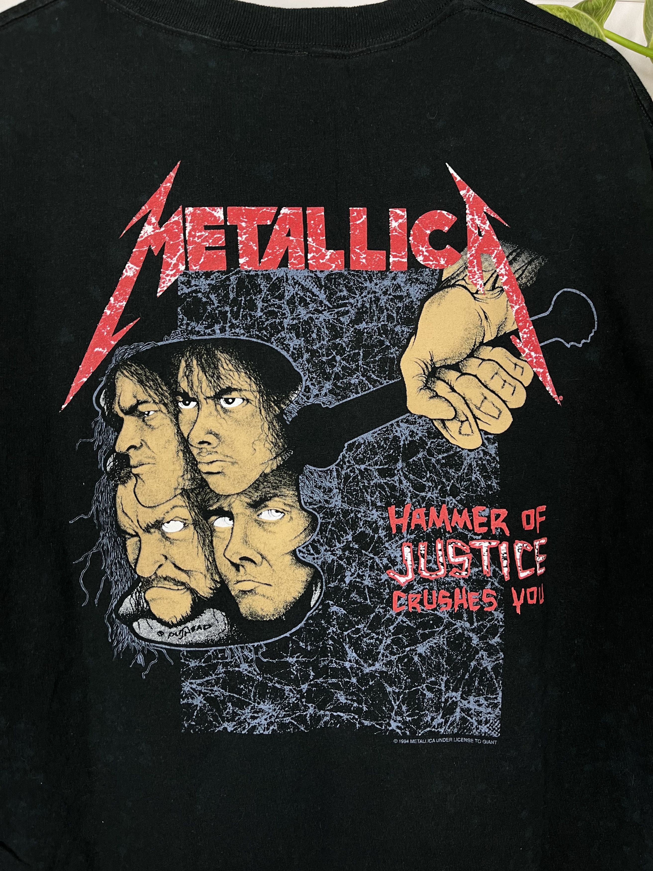 Band Tees × Giant × Vintage Giant Metallica ‘…And Justice for All’ 1994 Tshirt Size US XXL / EU 58 / 5 - 11 Thumbnail