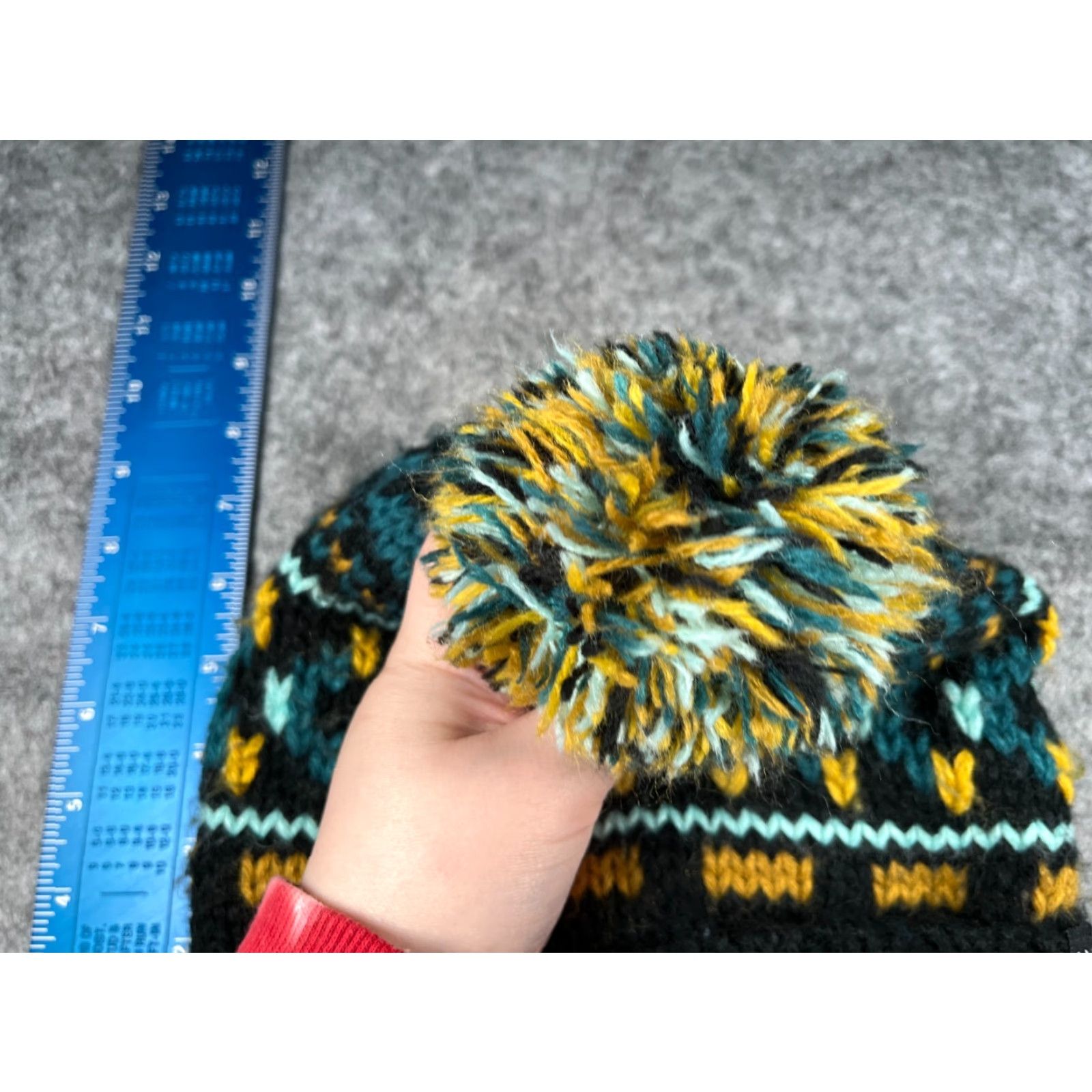 Dakine DAKINE Beanie Adult One Size Black Knit Fair Isle Acrylic Pom Hat Winter Women Mens Unisex Ski Theme Size ONE SIZE - 4 Thumbnail