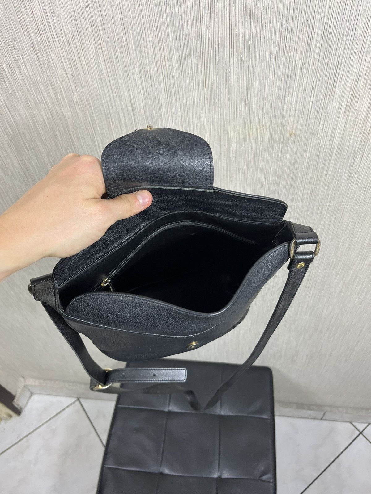 Leather × Longchamp × Vintage Vintage Longchamp crossbody genuine leather bucket bag logo Size ONE SIZE - 15 Thumbnail