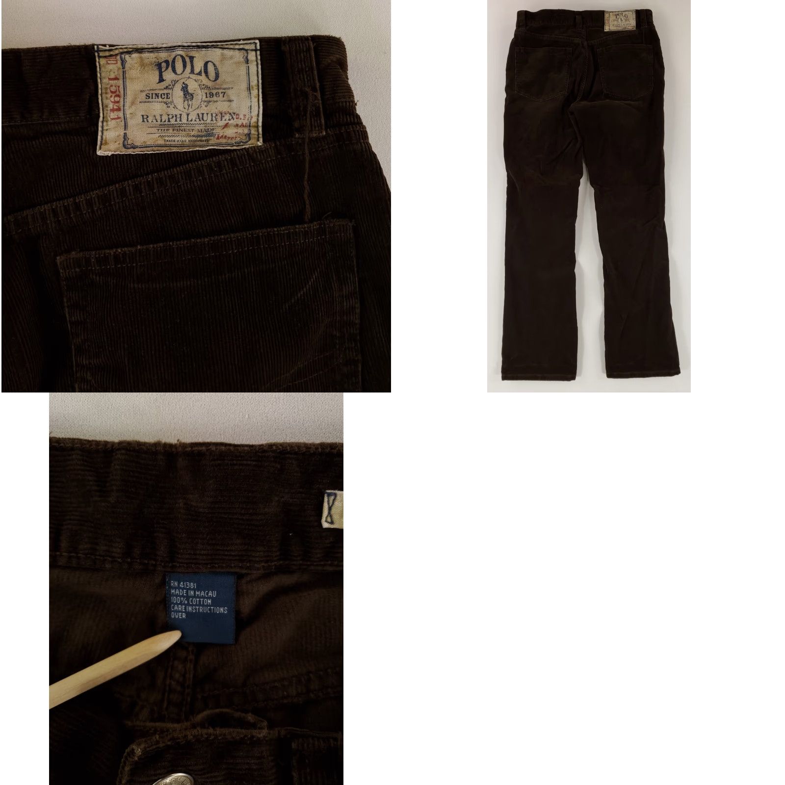Polo Ralph Lauren Polo Ralph Lauren Pants Pinwale Corduroy Brown Mens 34 Inseam 33 Chino Corduroy Brown 34x33 Actual Mens Size US S / EU 44-46 / 1 - 8 Thumbnail