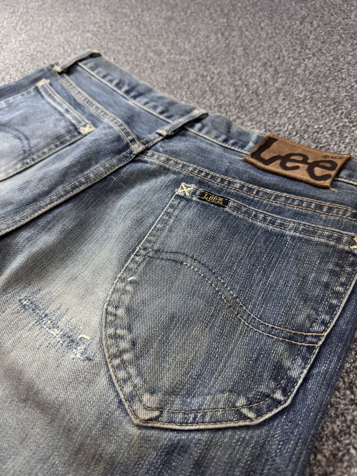 Lee × Number (N)ine Vintage 90s Flared Japanese Lee Fade Aging Washed Distressed Size US 31 - 9 Thumbnail