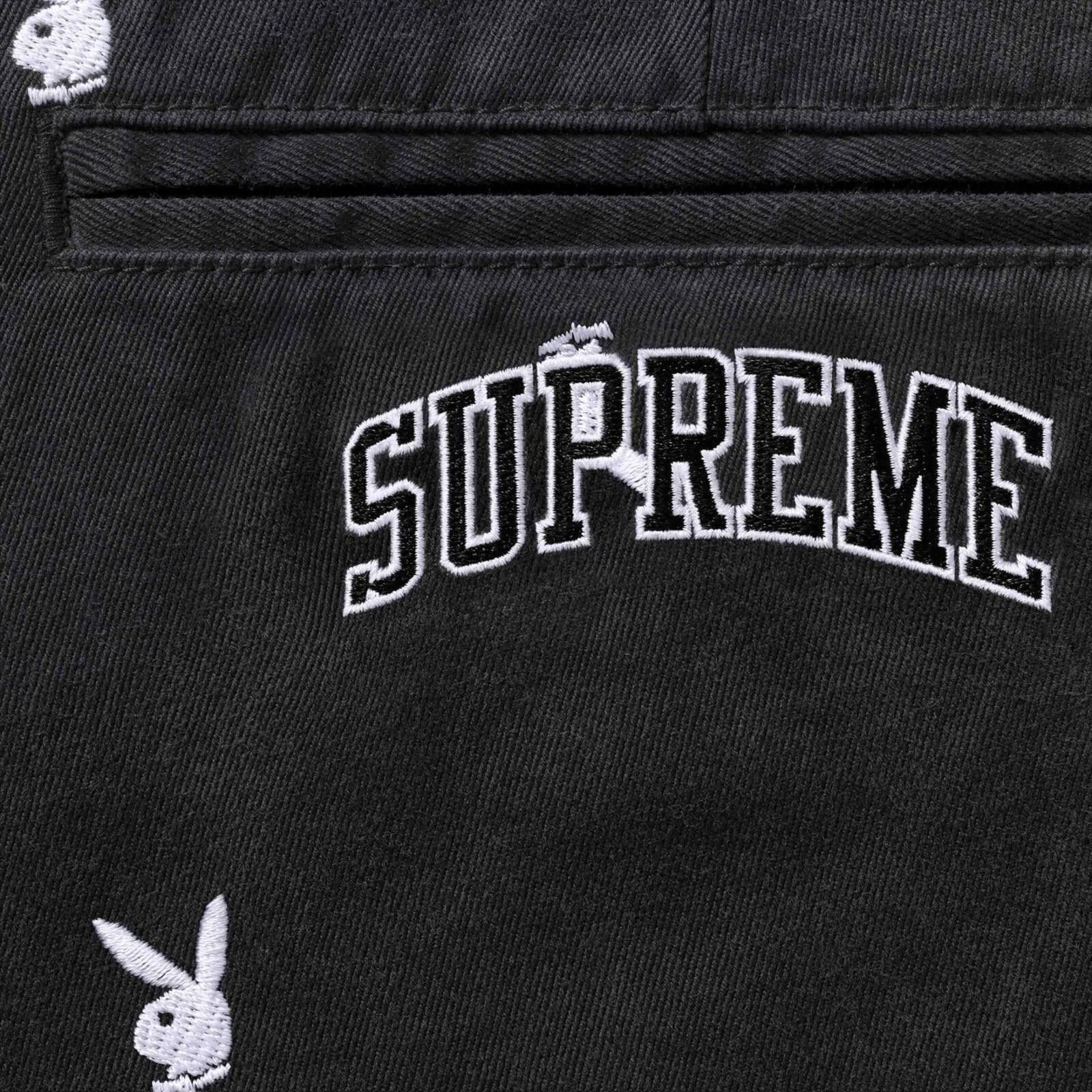 Supreme SS26 Supreme Chino Pant Playboy Black 34 Size US 34 / EU 50 - 3 Thumbnail