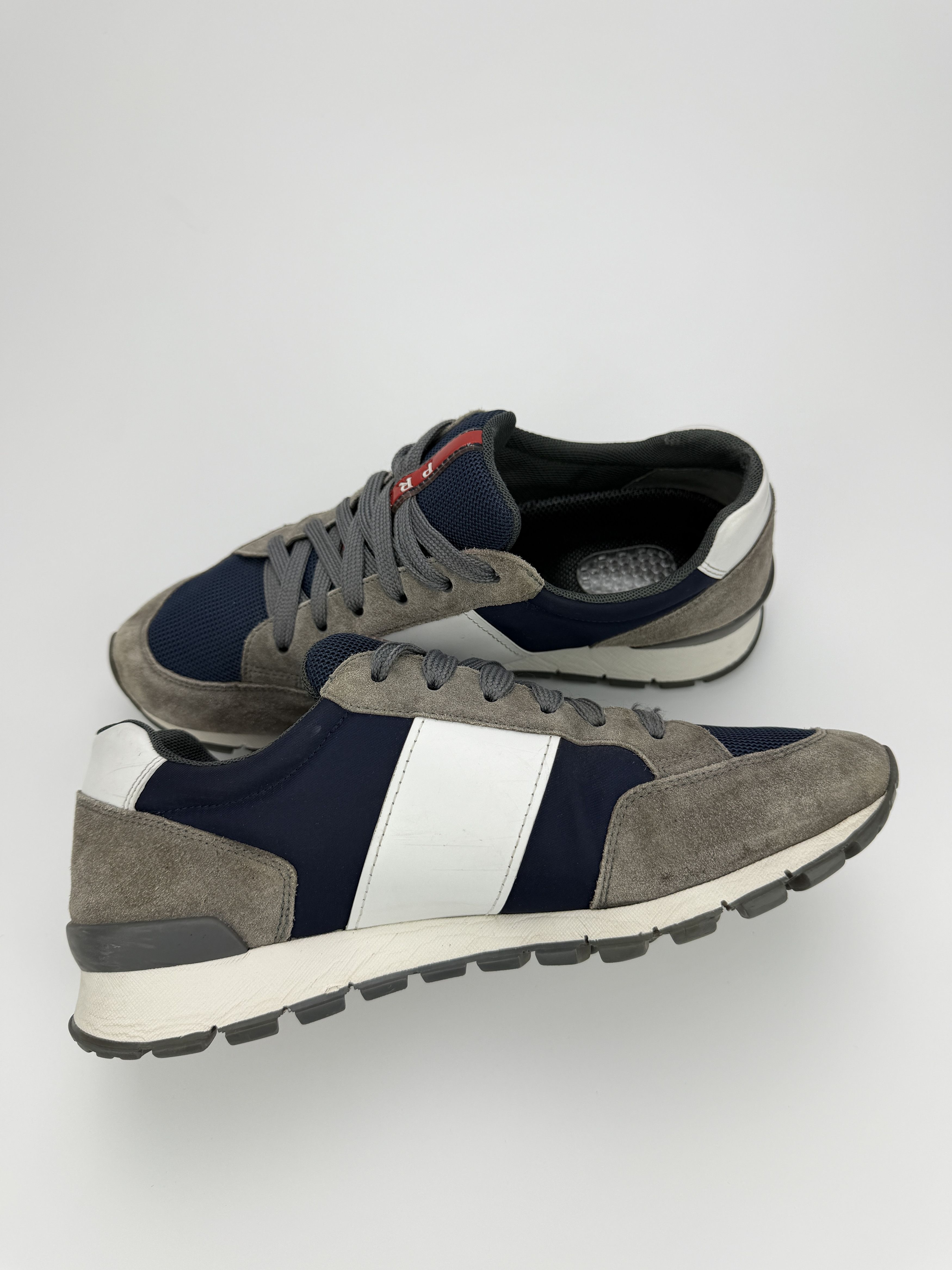 Prada Prada Matchrace Gray Suede Low Top Sneakers Shoes Size US 7.5 / EU 40-41 - 7 Thumbnail