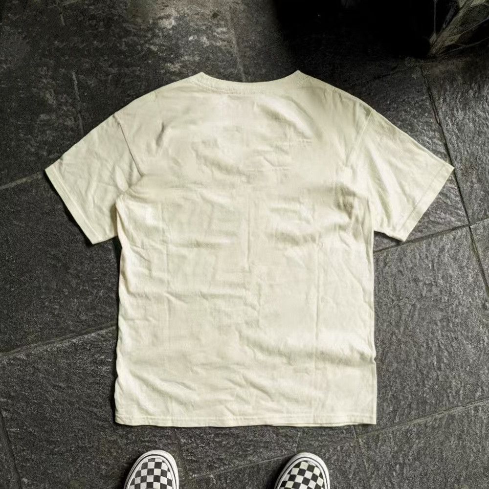 Vintage Beige street washed retro apple print t-shirt Size US L / EU 52-54 / 3 - 2 Thumbnail