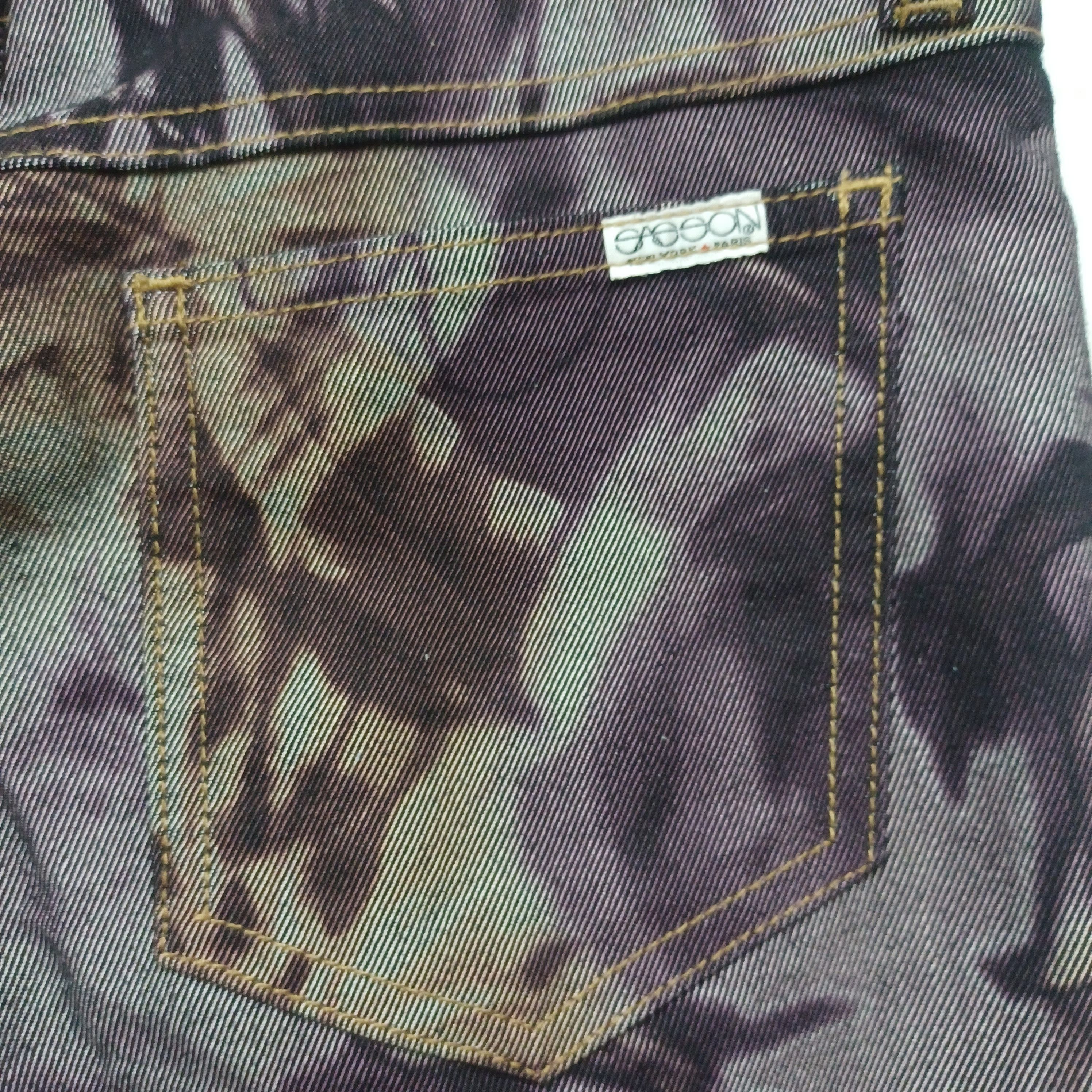 Japanese Brand SAGOON ALL OVER PRINTED,BOOTCUT JEANS Size 28" / US 6 / IT 42 - 5 Thumbnail