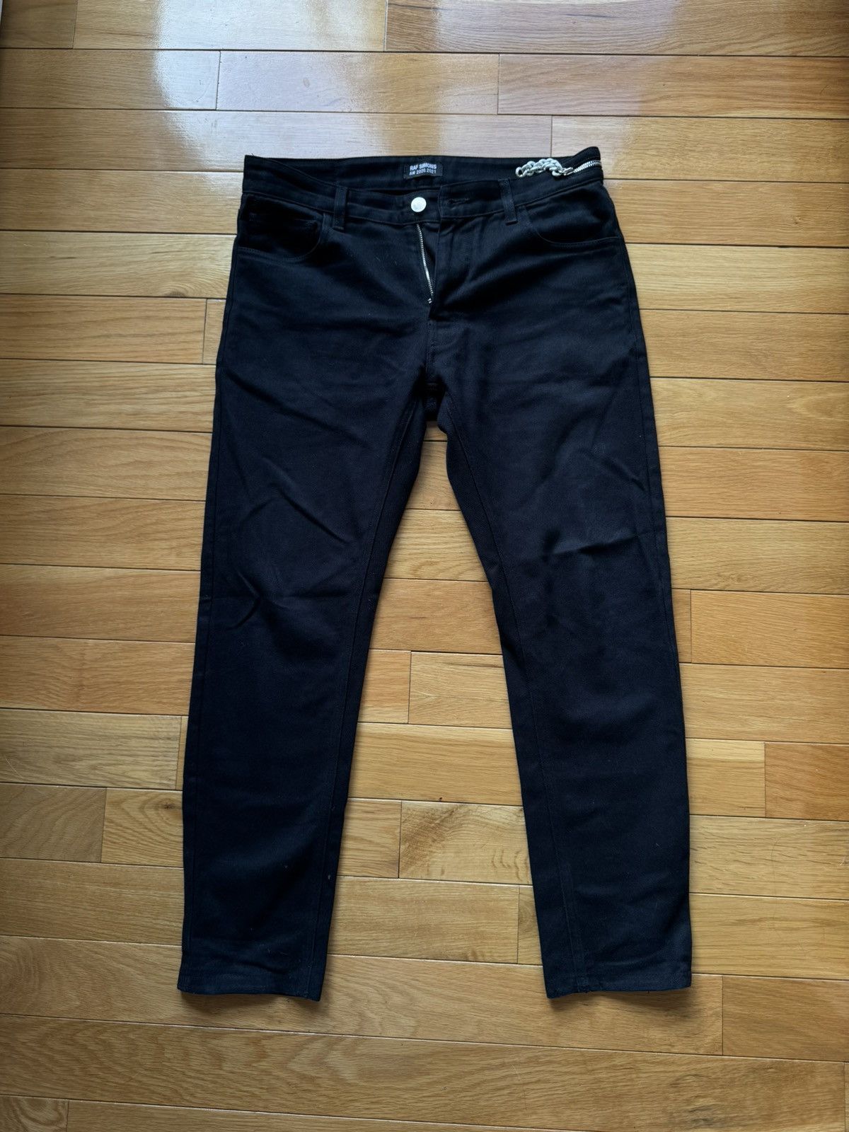Raf Simons Raf Simon black zipper jeans Size US 29 - 2 Thumbnail