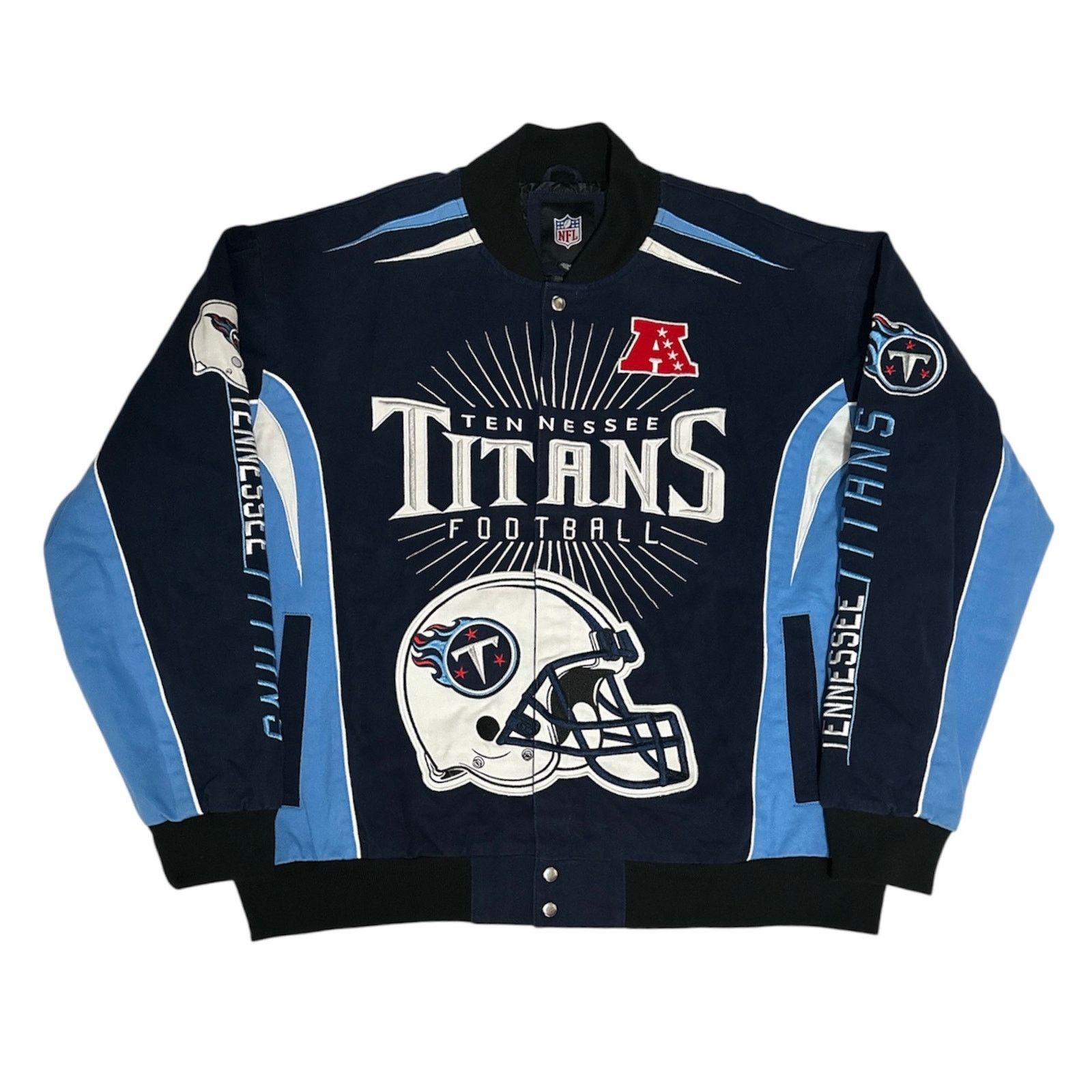 G-III Vintage G-III NFL Tennessee Titans Varsity Jacket Size US XXL / EU 58 / 5 - 1 Thumbnail