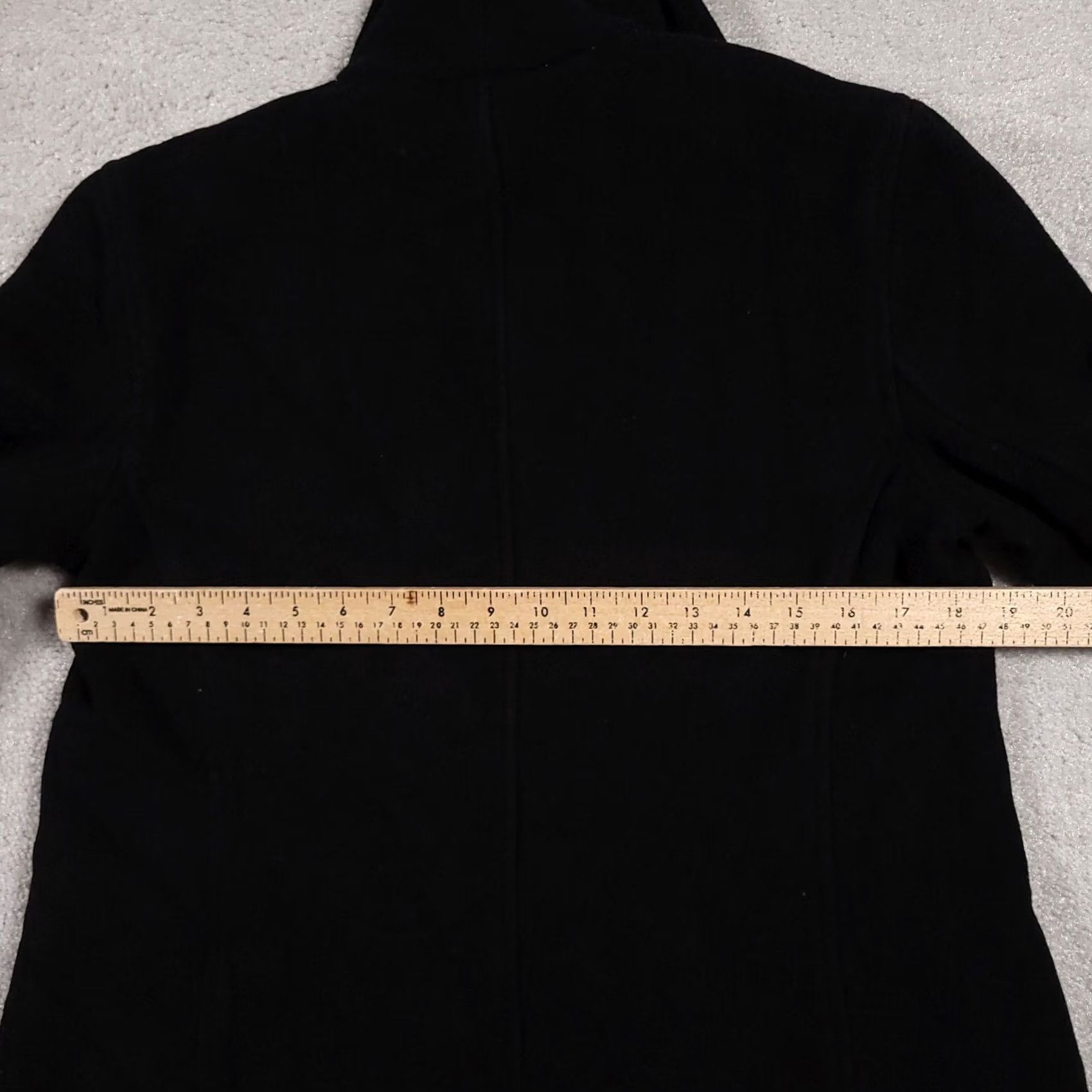 Vintage Pursuits Ltd Career Wool Open Front Blazer Jacket Women's 8 Black Pockets Collar Blazer Size M / US 6-8 / IT 42-44 - 7 Thumbnail