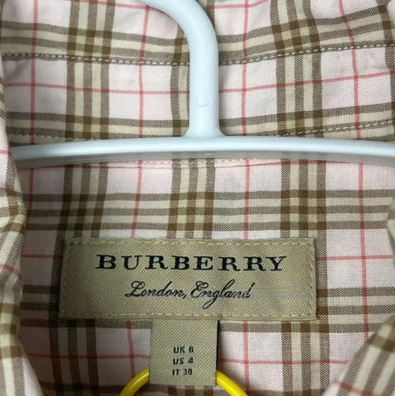 Burberry Burberry Light Pink Cotton Women's Shirt. Size XXS / US 00 / IT 34 - 4 Thumbnail