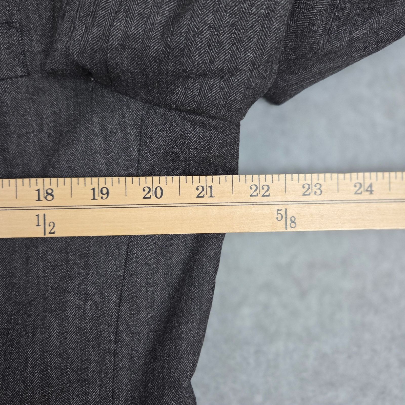 Hart Schaffner Marx Hart Schaffner Marx 41 Dark Gray Wool Blazer Sport Coat Size 40R - 9 Thumbnail