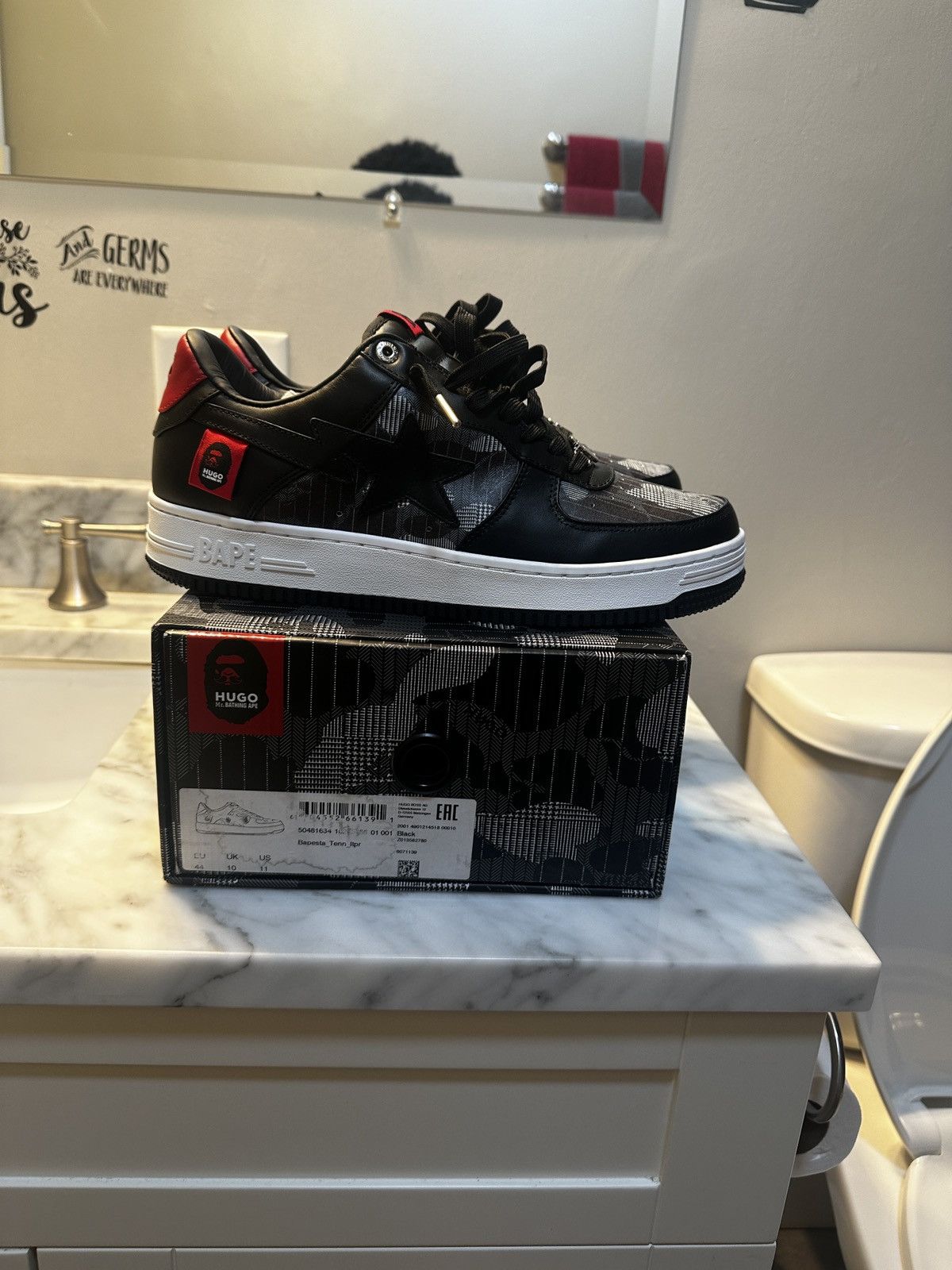 Bape Bape x Hugo Boss Bapesta Size US 11 / EU 44 - 5 Thumbnail
