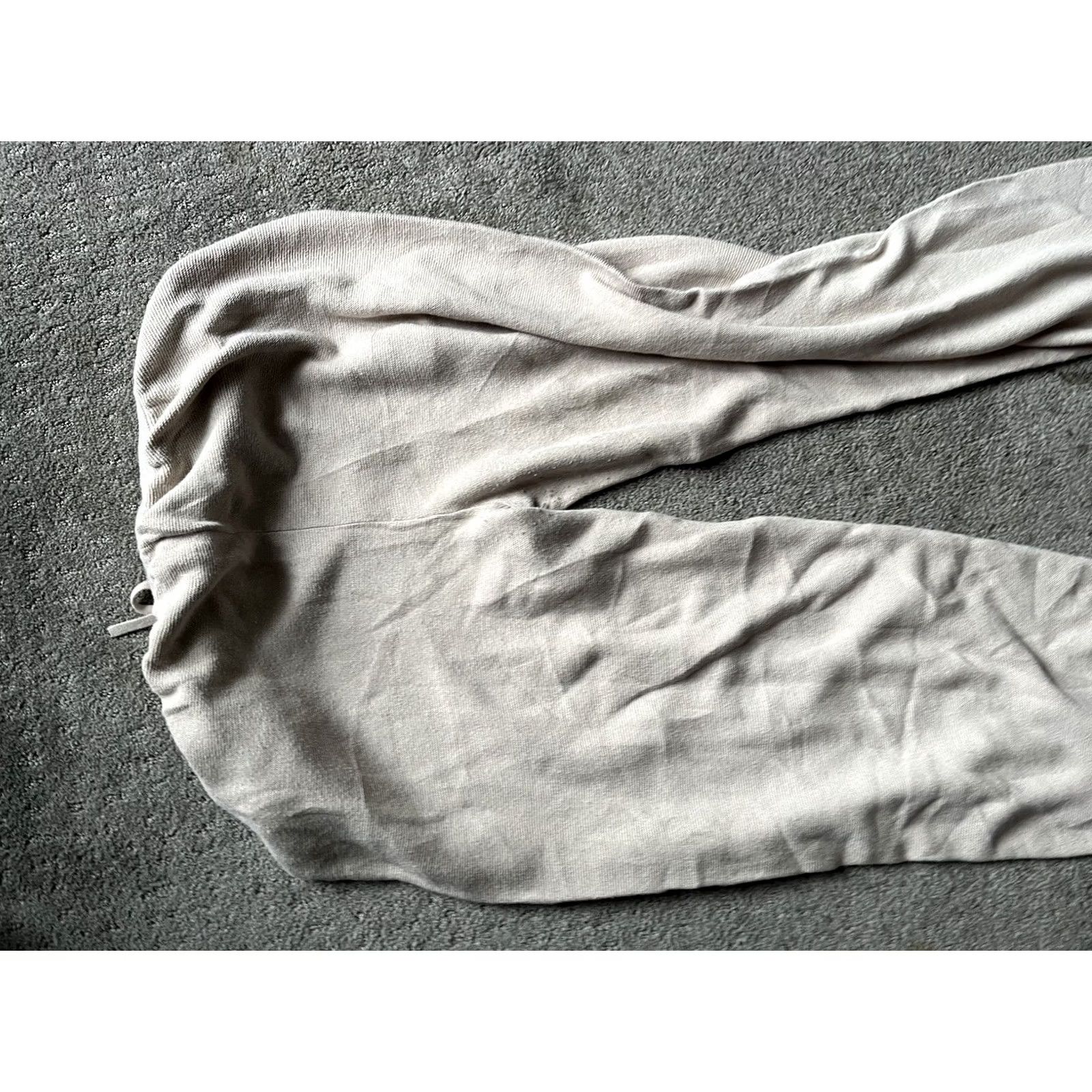 H&M H&M Sweatpants Wide Leg Beige Lounge Drawstring Large Women’s Size 36" / US 14 / IT 50 - 4 Thumbnail
