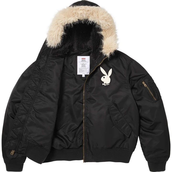 Playboy × Supreme Supreme Playboy Hooded MA-1 Size US M / EU 48-50 / 2 - 1 Thumbnail