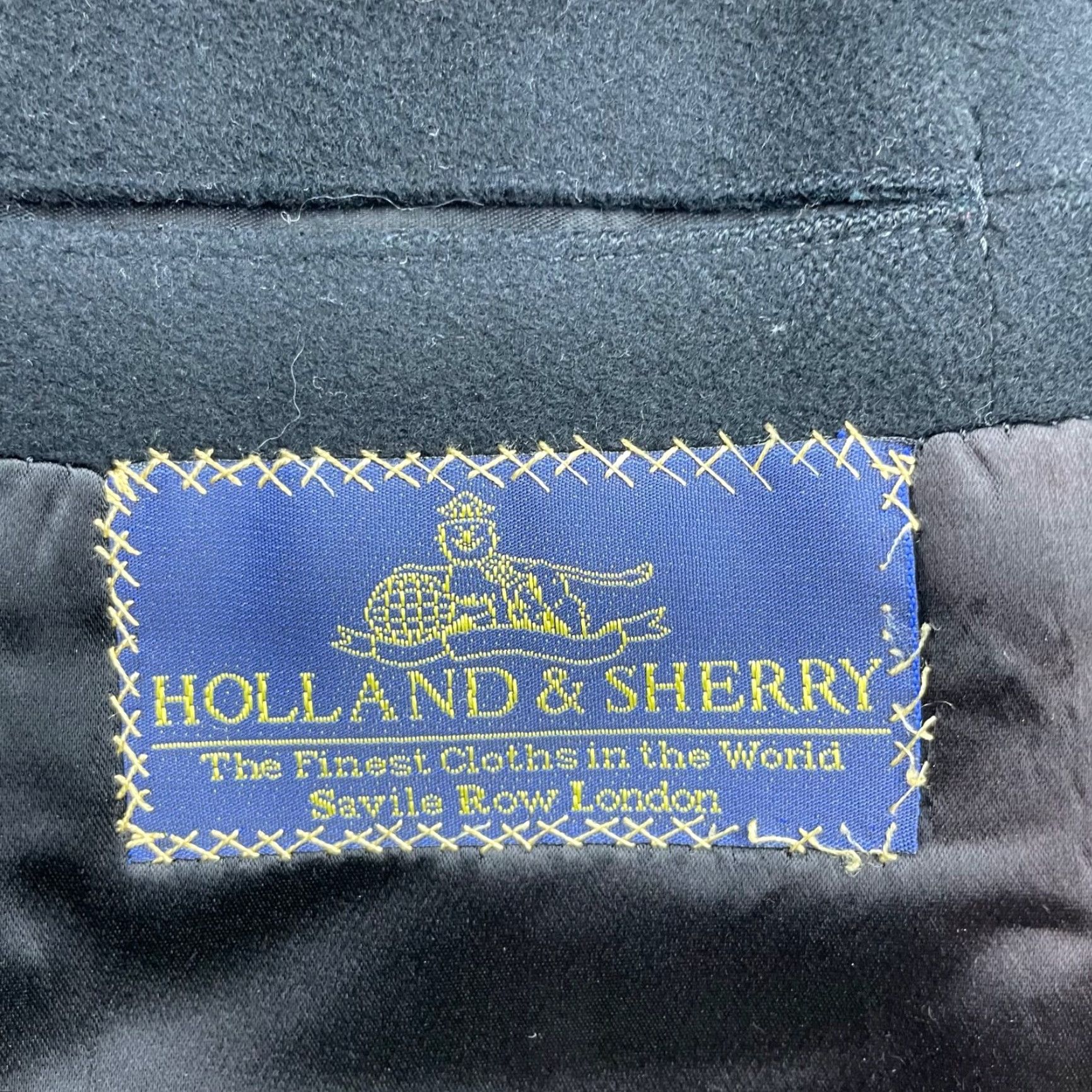 Vintage Holland & Sherry Coat Trench Overcoat Men’s 48L US 58 EU Black Wool 3-Button Heavyweight Long Pockets Lined Collared Vintage No (adjusted) Size US M / EU 48-50 / 2 - 4 Thumbnail