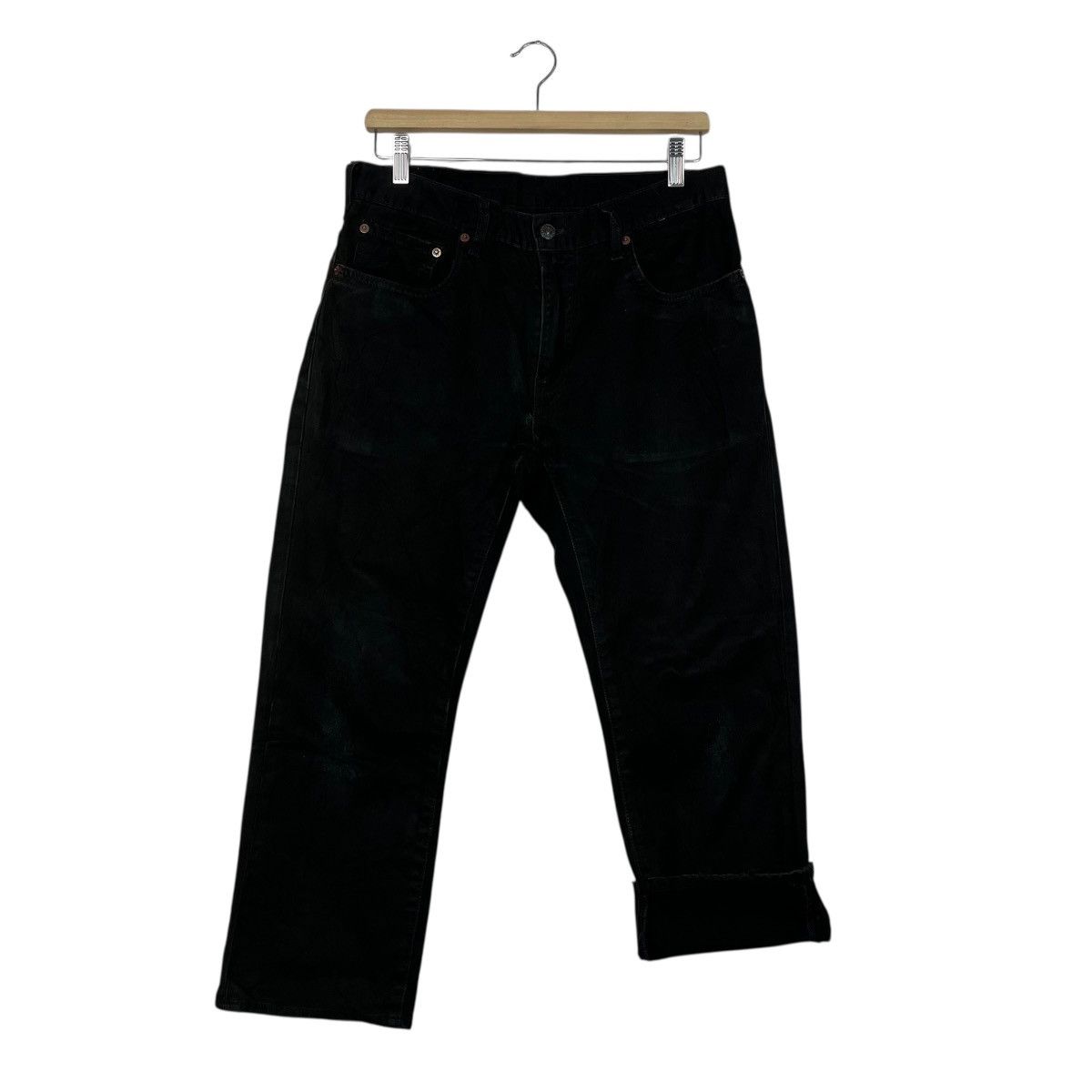 Levi's Vintage Y2k Levis Black Denim Jeans Size US 32 / EU 48 - 11 Thumbnail