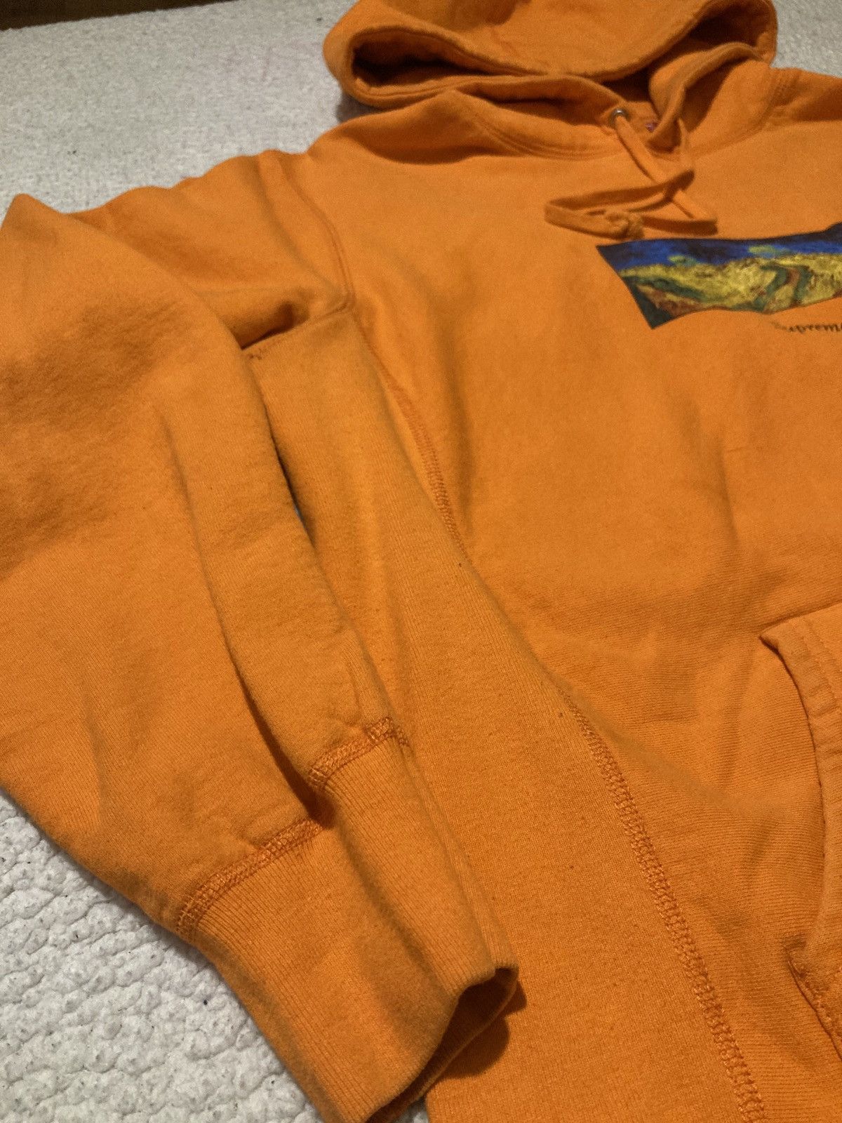 Supreme Supreme Van Gogh Field Hoodie Orange Size US XL / EU 56 / 4 - 5 Thumbnail