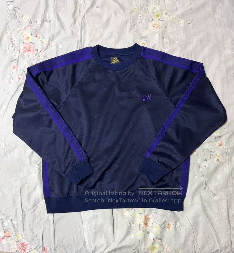 Needles Needles Restricted Butterfly Embroidered Stripe Crew Neck Size US S / EU 44-46 / 1 - 1 Thumbnail