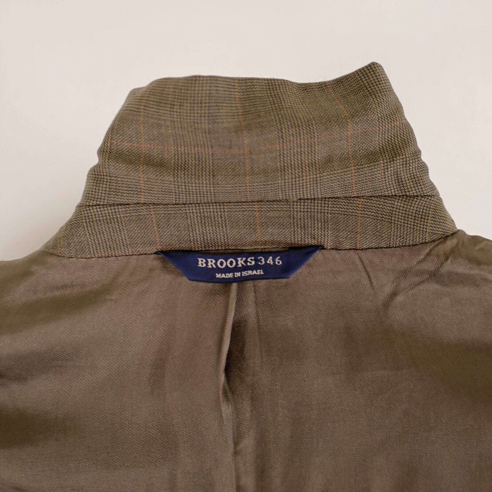 Brooks Brothers Brooks Brothers 346 Wool Green Glen Plaid W/ Brown Windowpan Size 40R - 11 Thumbnail