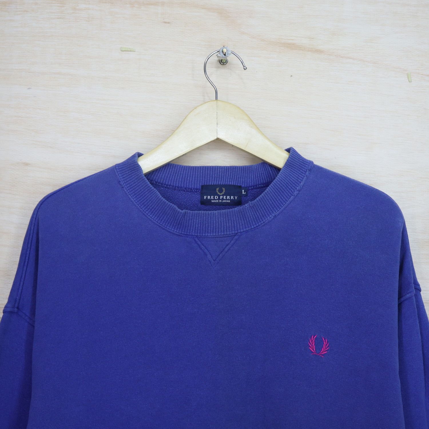 FRED PERRY Sweater Sweatshirt Pullover Jumper Made In JAPAN