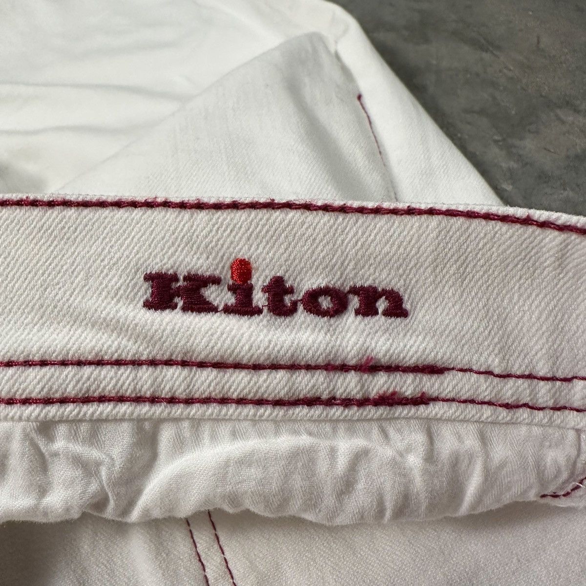 Kiton KITON Limited Edition Selvedge Denim Jeans In White Size US 40 / EU 56 - 7 Thumbnail