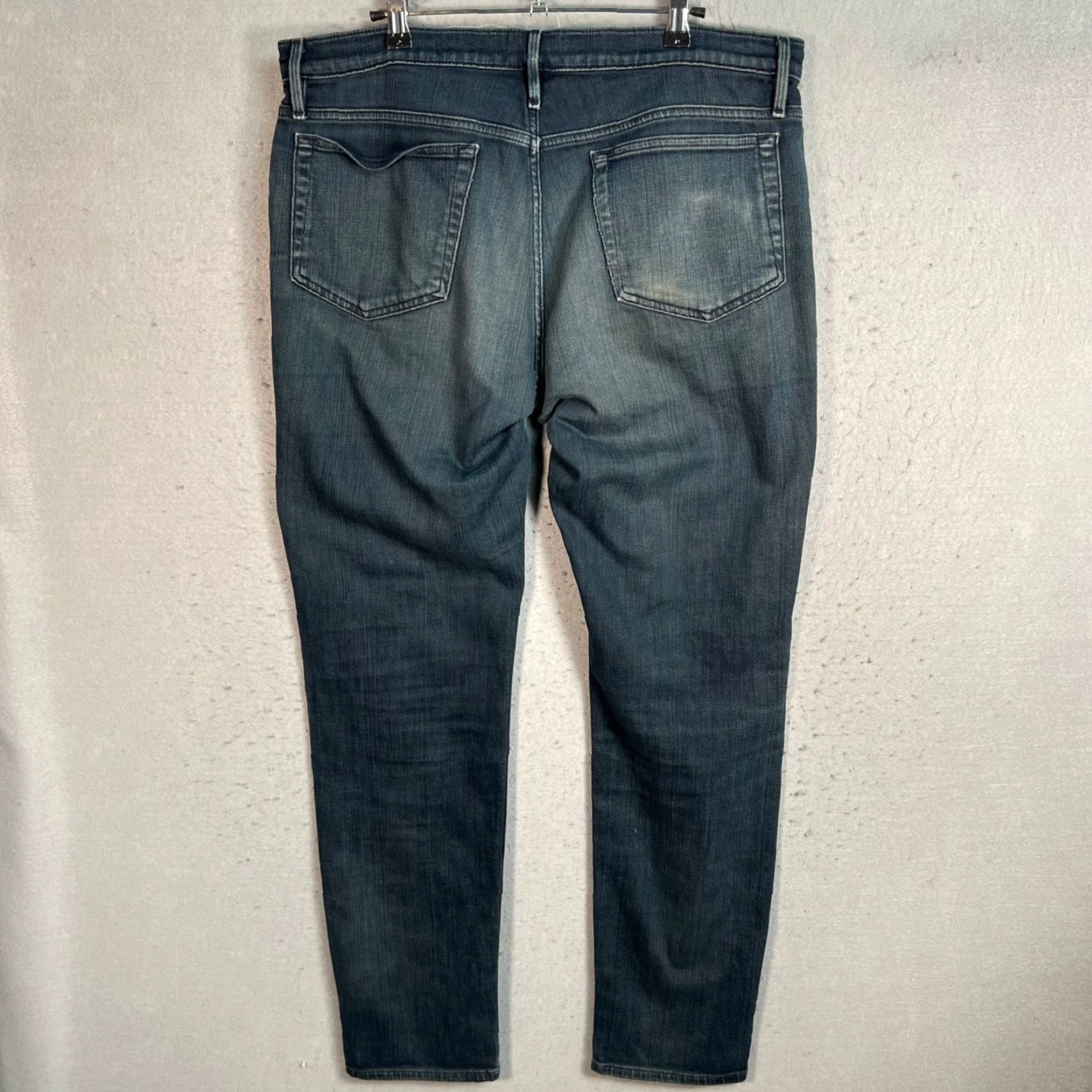 Frame FRAME Jeans Mens Size 34 Skinny Blue Denim Cotton Blend Size US 34 / EU 50 - 2 Thumbnail