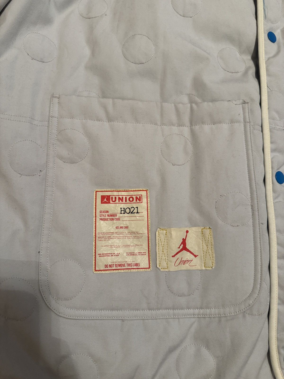 Jordan Brand × Union LA Nike Jordan x Union M J LINER Jacket Reversible Size US XXL / EU 58 / 5 - 7 Thumbnail