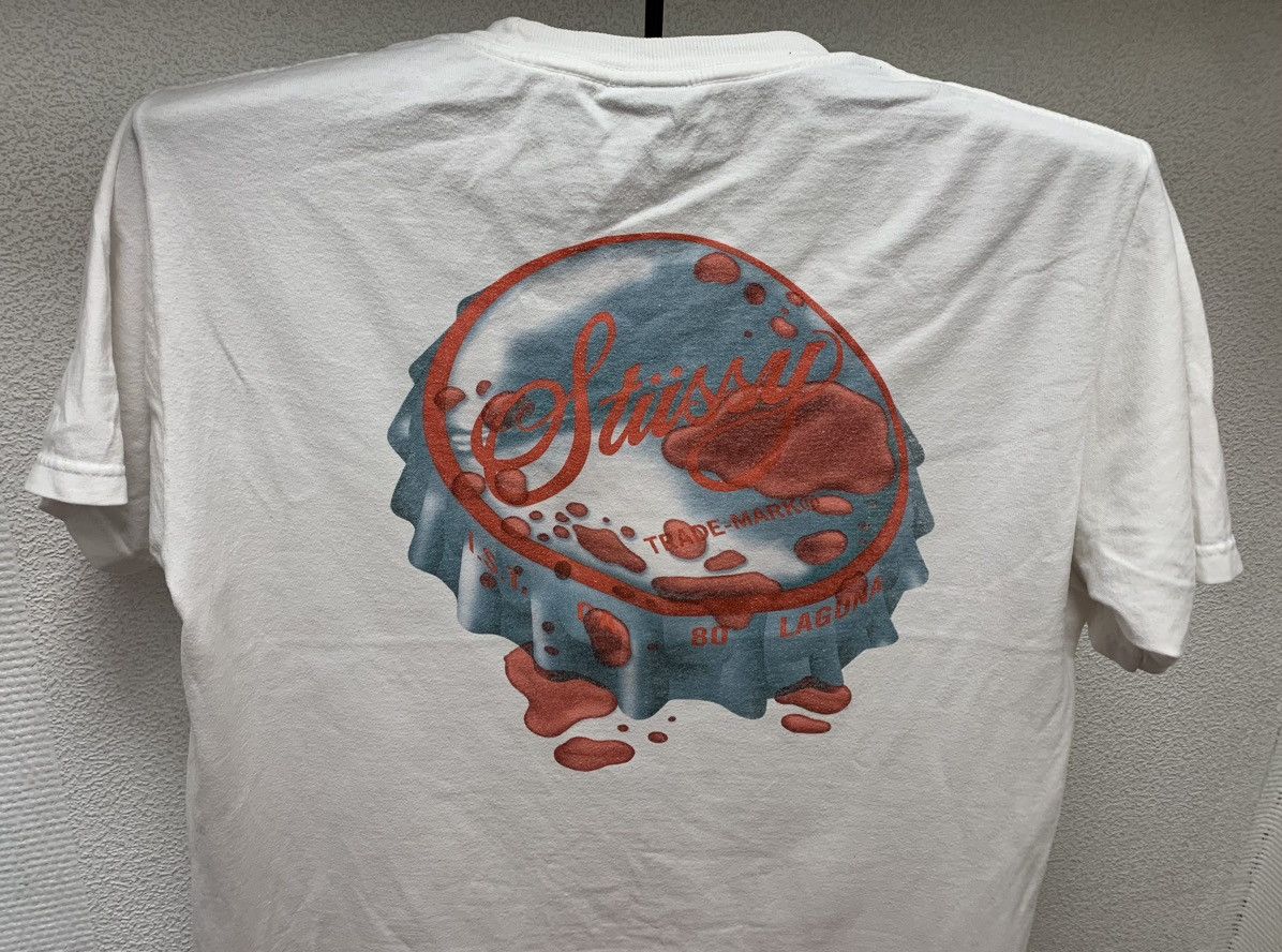 Stussy Stussy ColaCola vintage big logo white t-shirt oversized M Size US M / EU 48-50 / 2 - 6 Thumbnail
