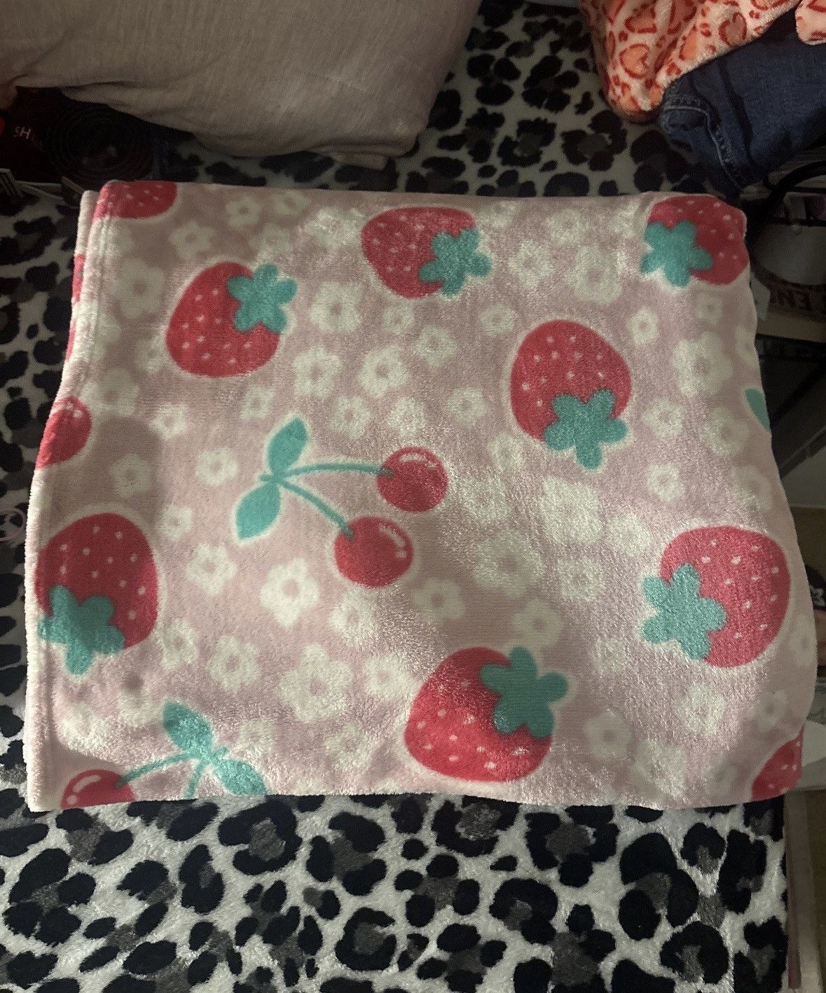 Strawberry Strawberry & Cherry Blanket (Size 50 X 60 Inches) Size ONE SIZE - 1 Preview