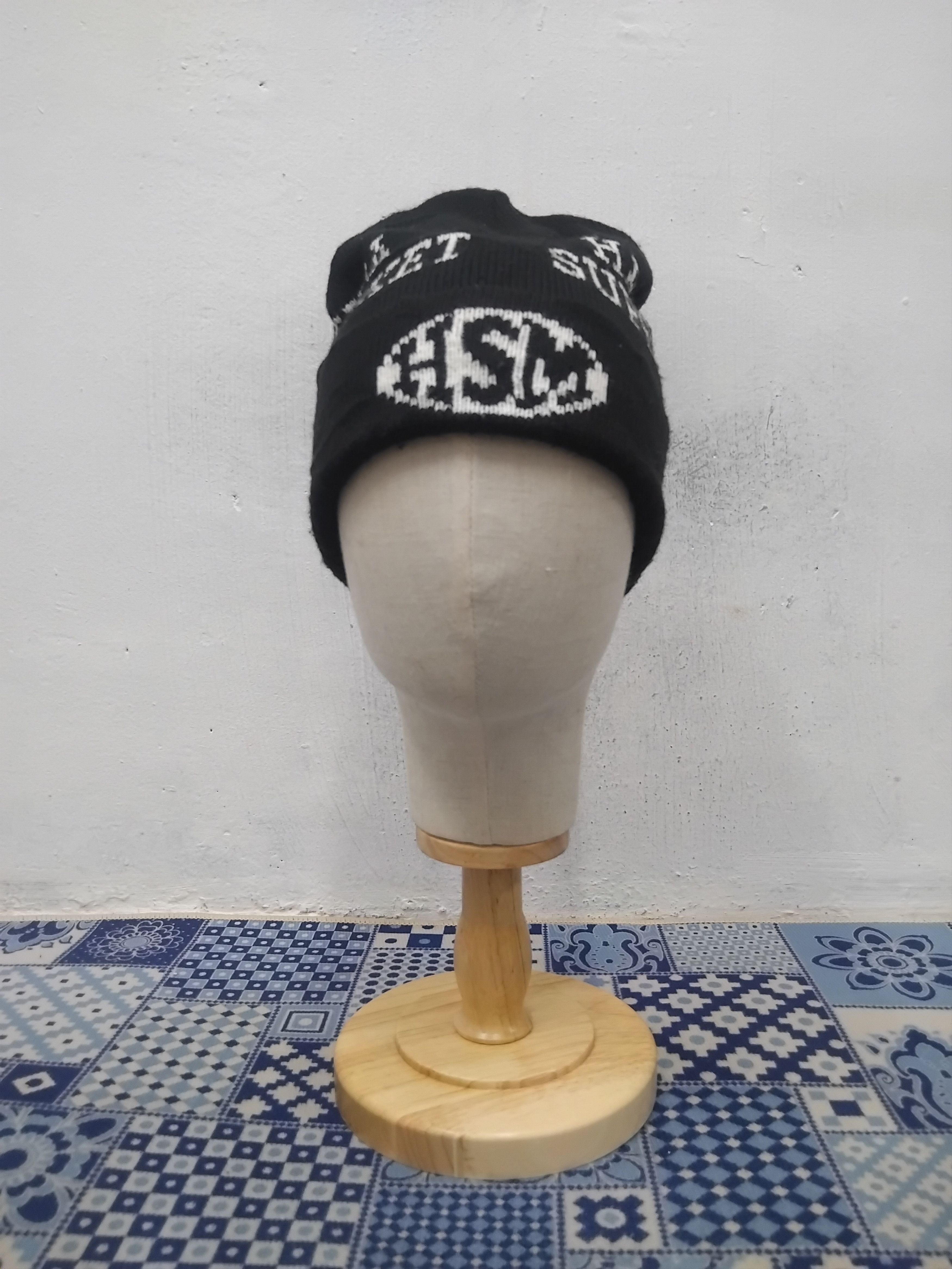 Japanese Brand 💥Hsm streetwear black colour beanie hat Size ONE SIZE - 1 Thumbnail