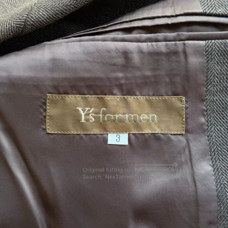Yohji Yamamoto YOHJI YAMAMOTO Fishbone Pattern Brown Grey Suit Size US L / EU 52-54 / 3 - 6 Thumbnail