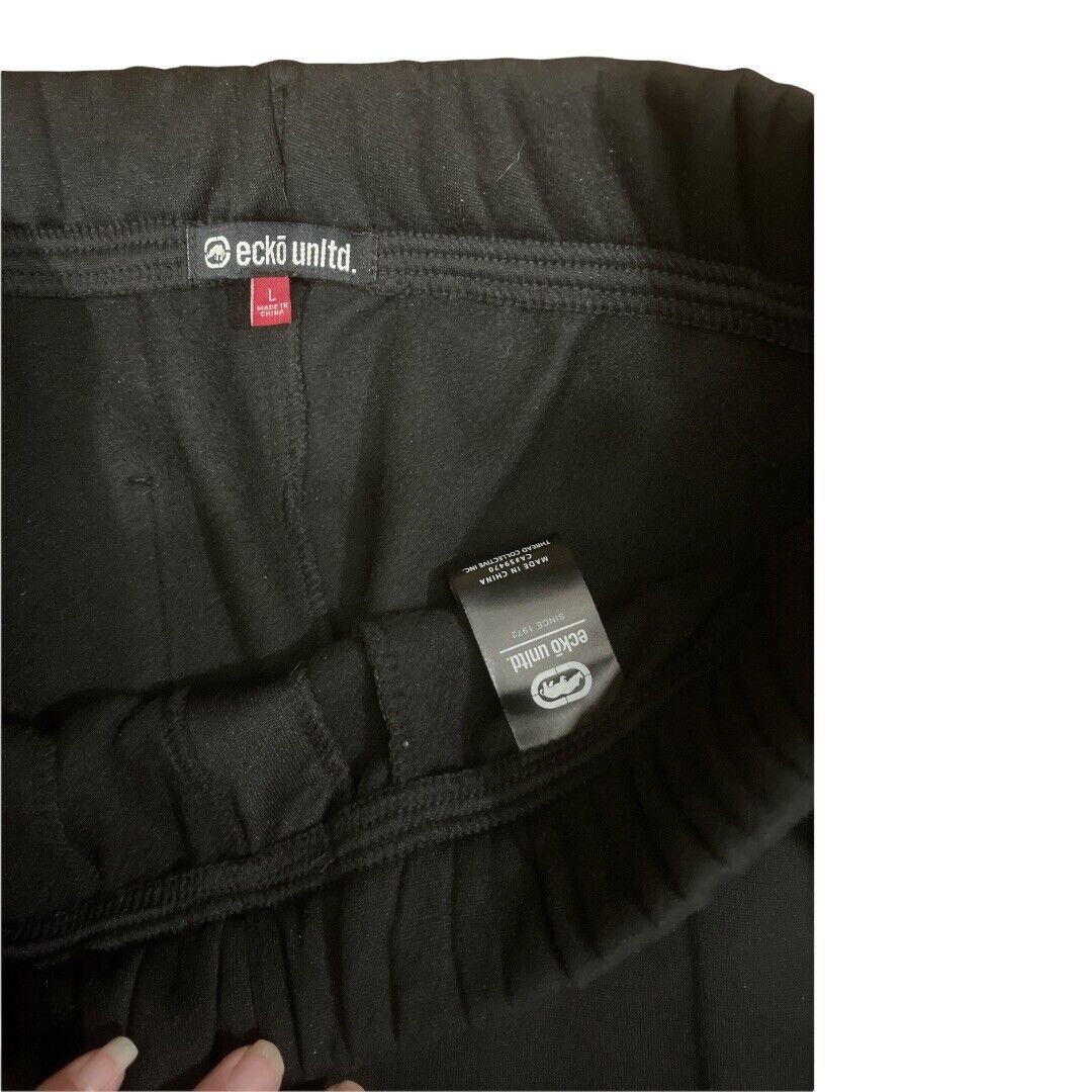 Ecko Unltd. Ecko Unltd Logo Jogger Large Black NWOT with Pockets Size US 34 / EU 50 - 3 Thumbnail