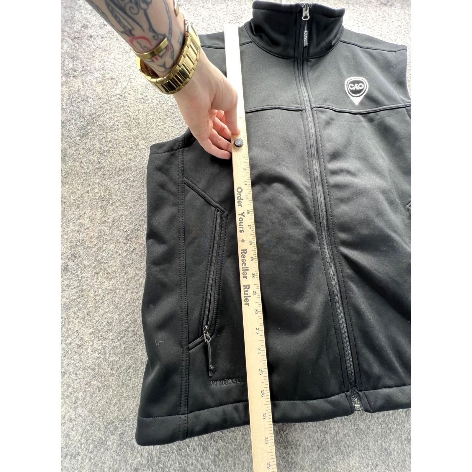 The North Face The North Face Vest Mens Large Black WindWall Softshell Full Zip Hiking Outdoor Size US L / EU 52-54 / 3 - 3 Thumbnail