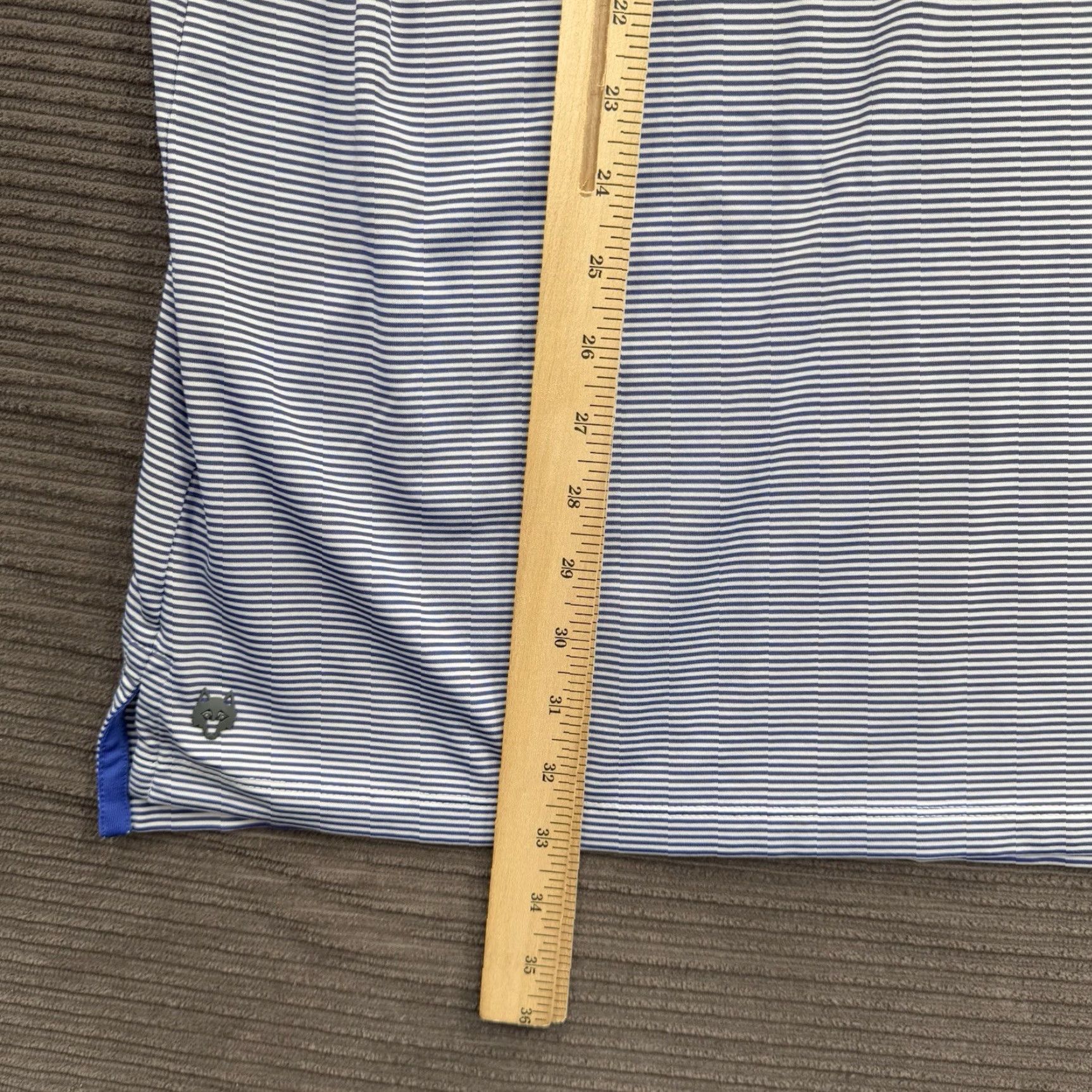 Vintage Greyson Polo Shirt Men 2XL Striped Short Sleeve Polyester Spandex Golf Casual Slimming Stretch Slim Polo Shirt Men Size US XXL / EU 58 / 5 - 5 Thumbnail