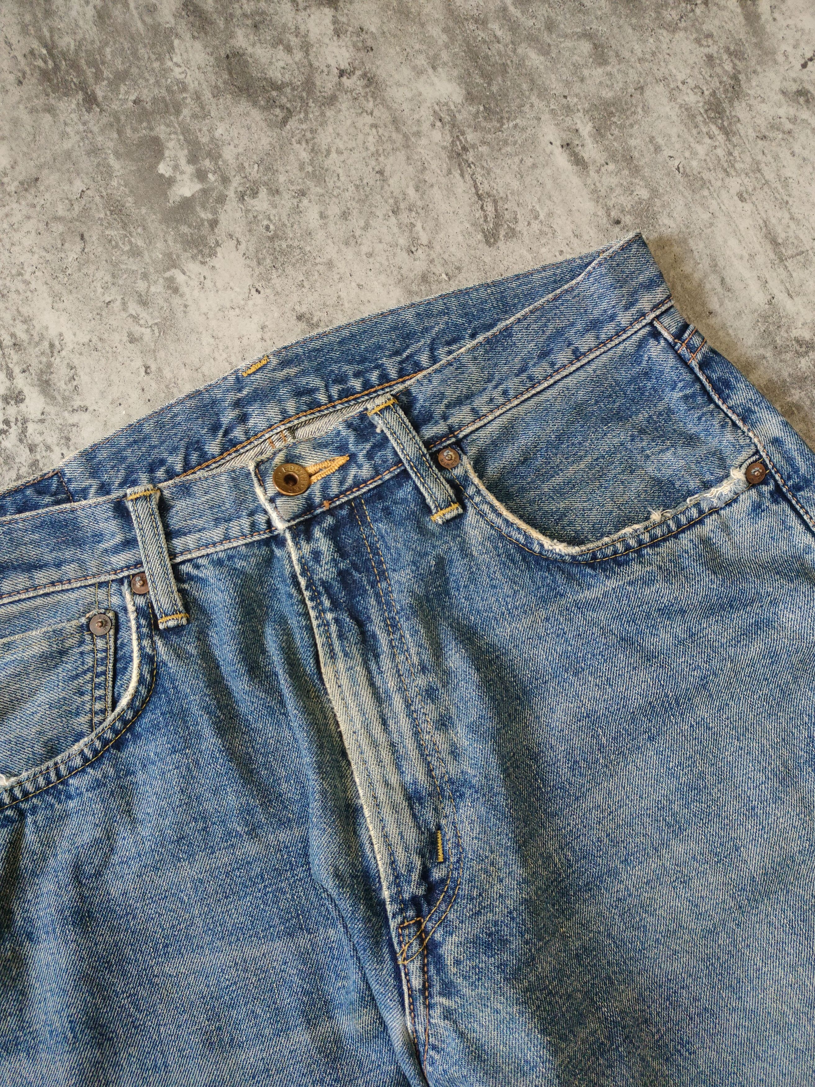 Edwin × Japanese Brand Edwin 505 Japan Selvedge Distressed Jeans Size US 31 - 10 Thumbnail