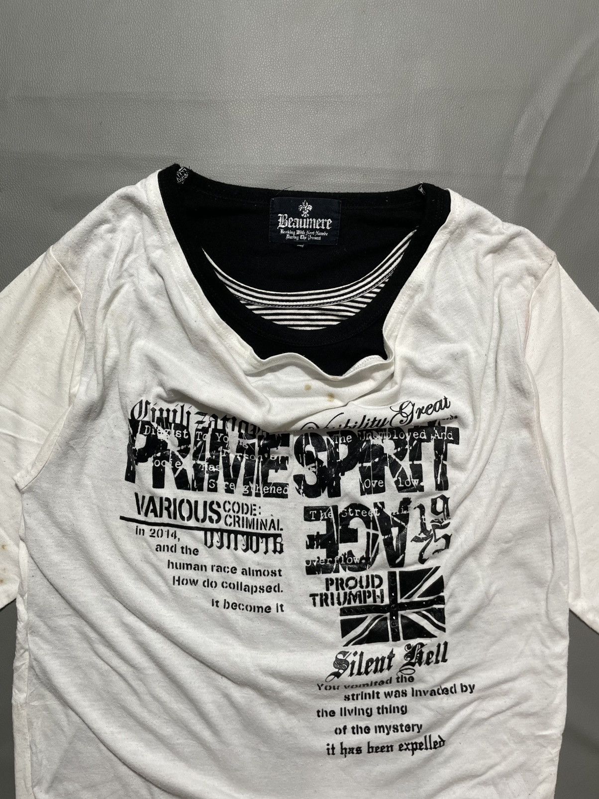 GOA Archive Beaumere triple layer poem tshirt punk vkei ifsix Size US L / EU 52-54 / 3 - 3 Thumbnail