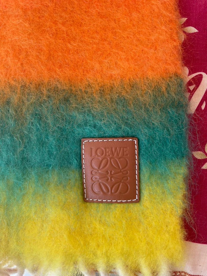Loewe LOEWE Rainbow alpaca wool scarf Size ONE SIZE - 2 Thumbnail