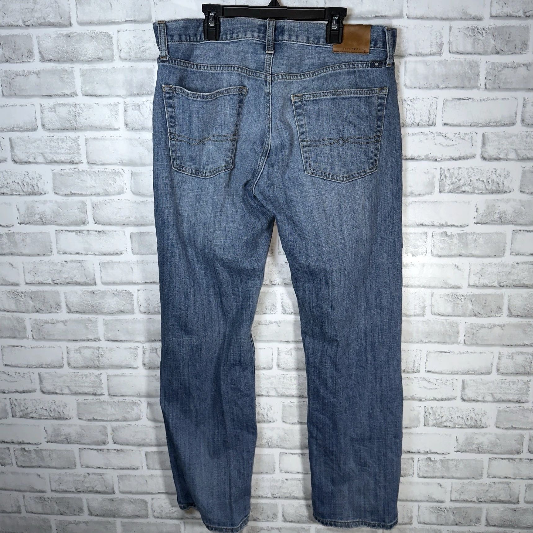 Lucky Brand Lucky Brand 221 Original Straight Blue Jeans Mens 34x30 Size US 34 / EU 50 - 5 Thumbnail