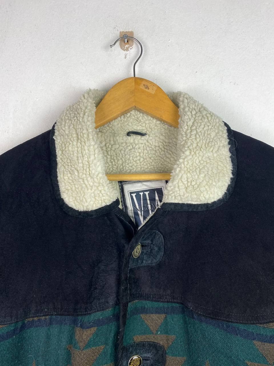 Italic via nova pelle navajo suede jacket fleece lining nice design Size US XL / EU 56 / 4 - 2 Thumbnail