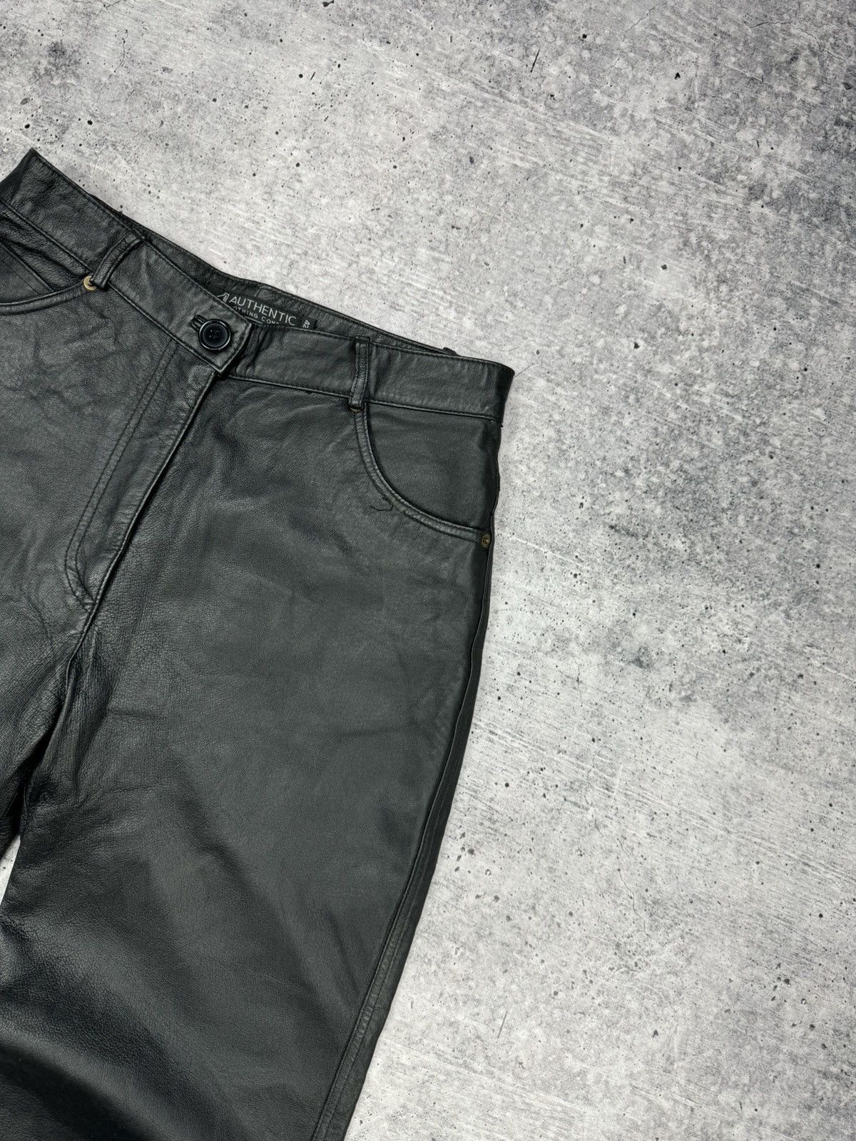 Genuine Leather × Vintage Vintage 90’s Y2K Style Casual Cowboy Genuine Leather Pants Size US 30 / EU 46 - 7 Thumbnail
