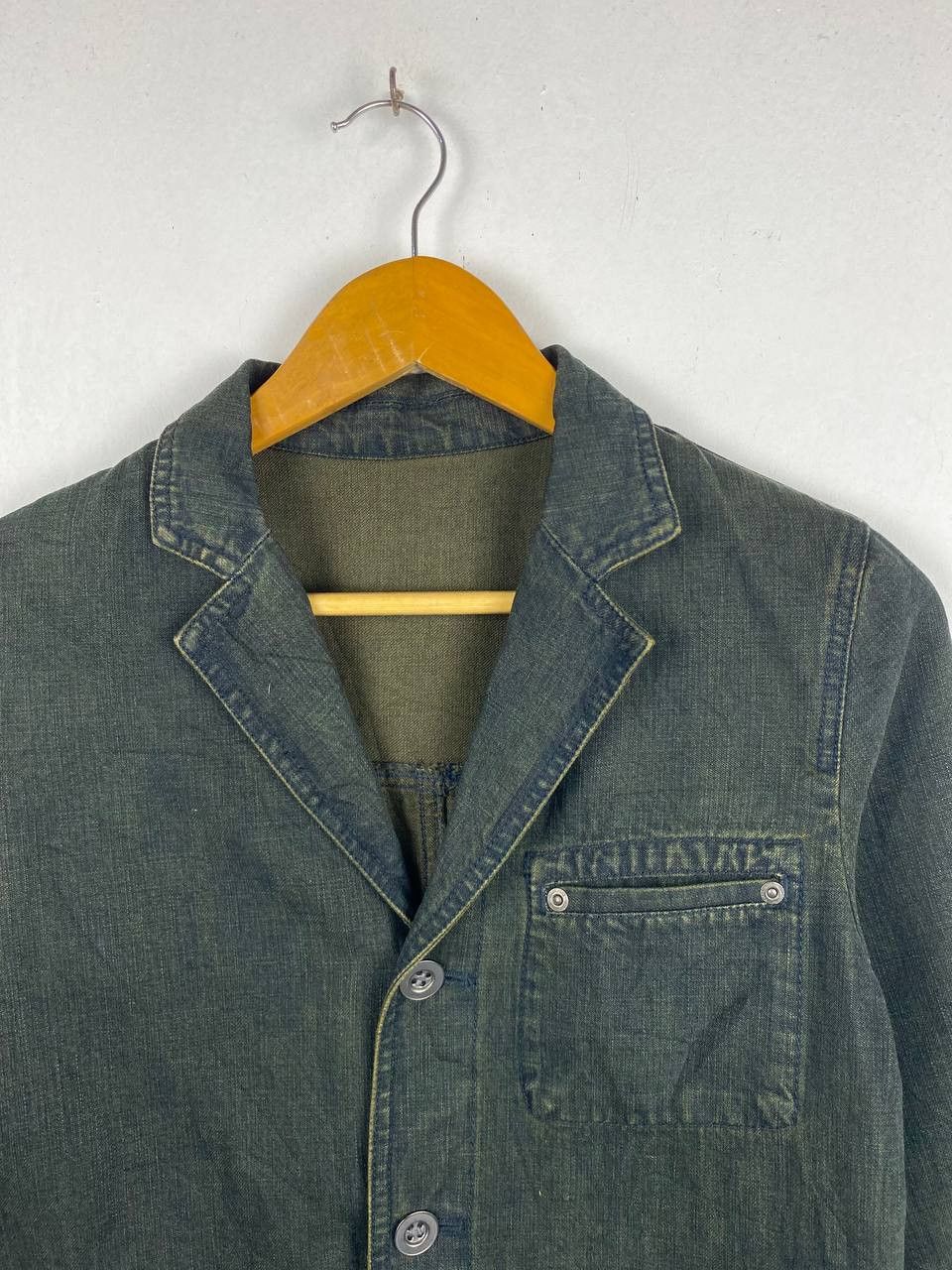 Japanese Brand gaminerie japanese brand double collar denim jacket Size US S / EU 44-46 / 1 - 2 Thumbnail